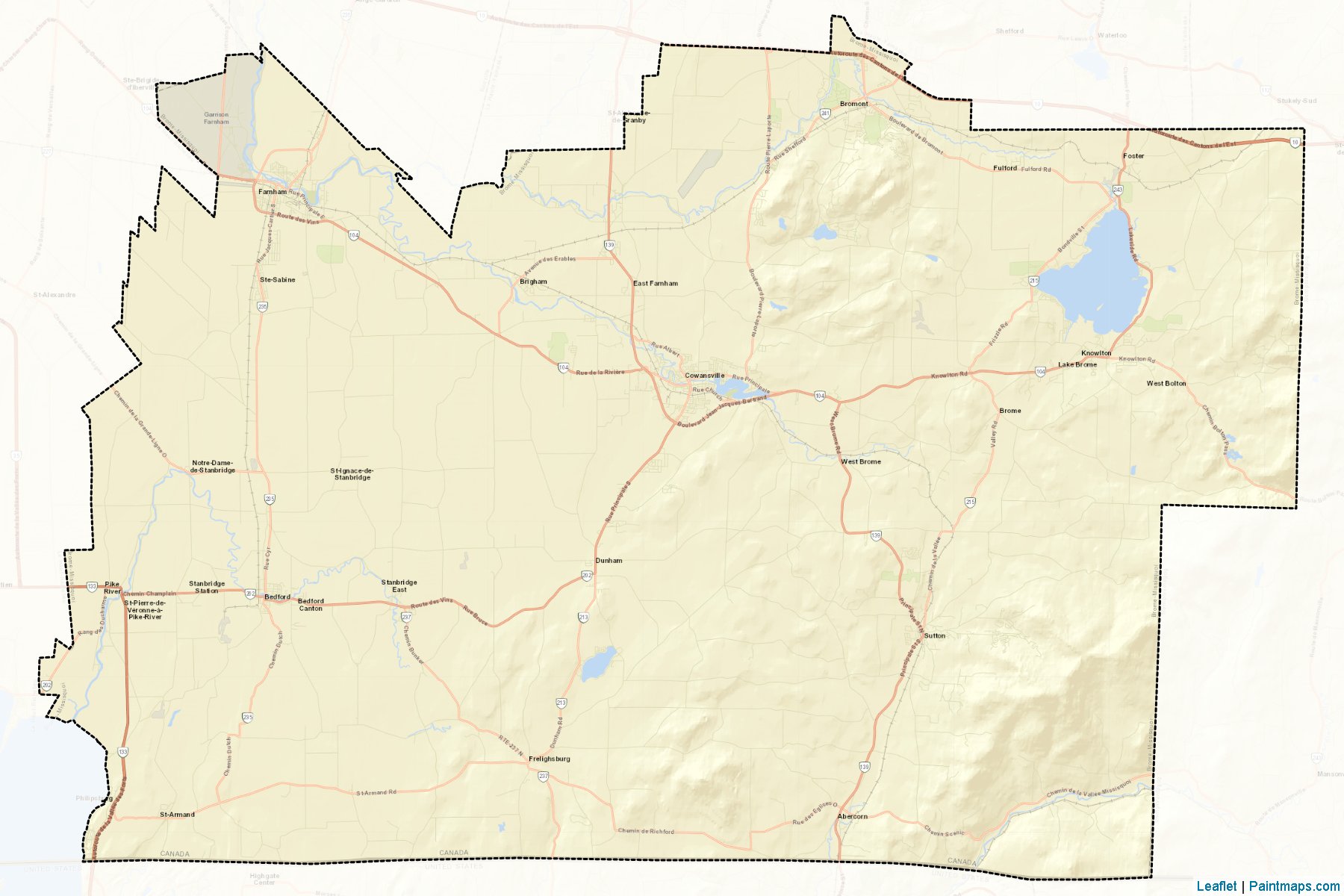 Brome-Missisquoi (Quebec) Map Cropping Samples-2