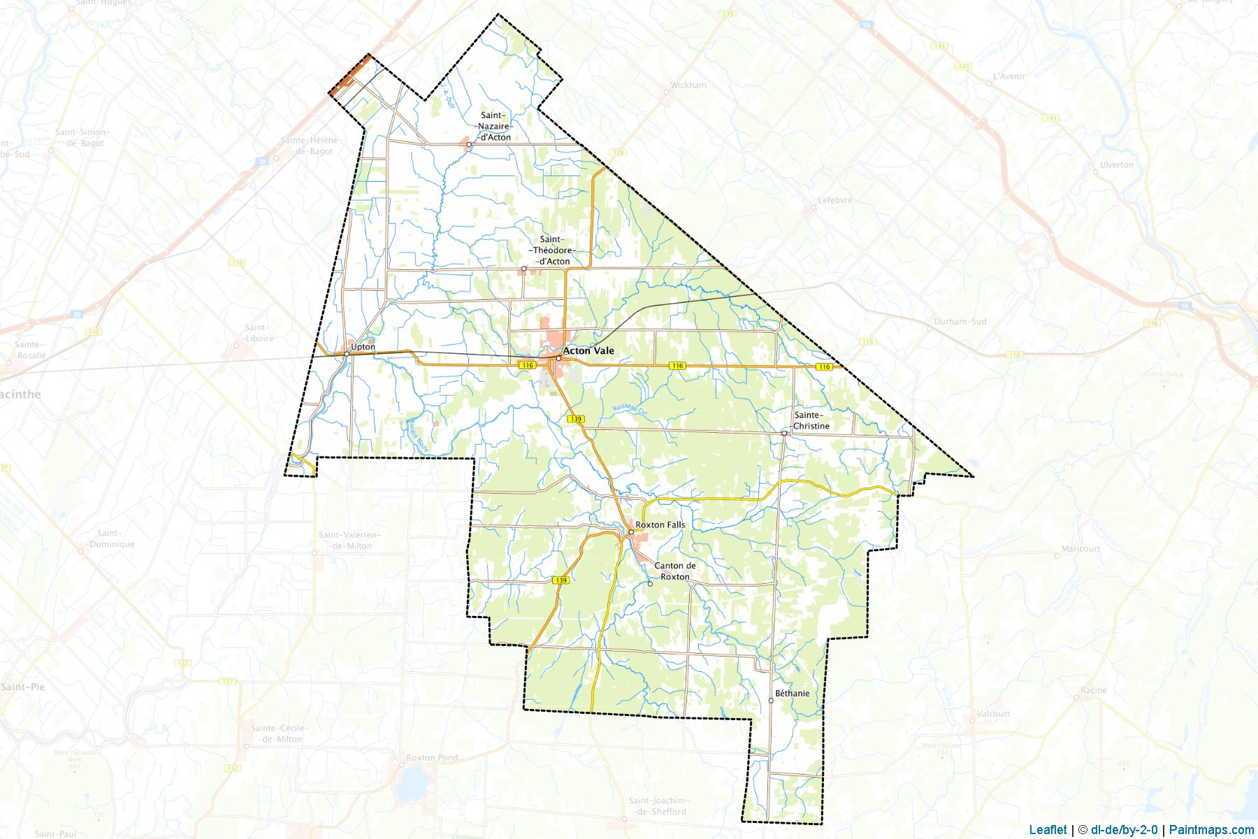 Acton (Quebec) Map Cropping Samples-1