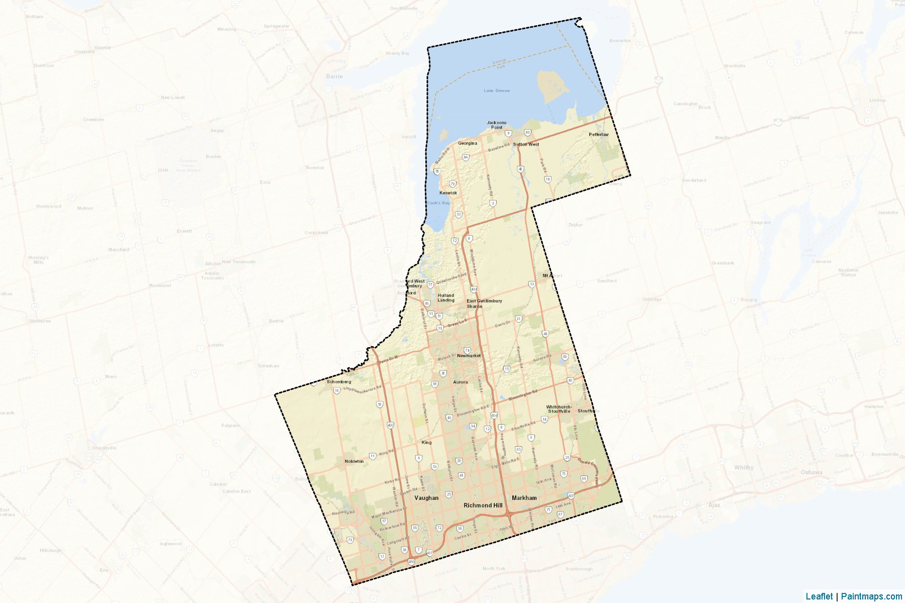 Muestras de recorte de mapas York (Ontario)-2