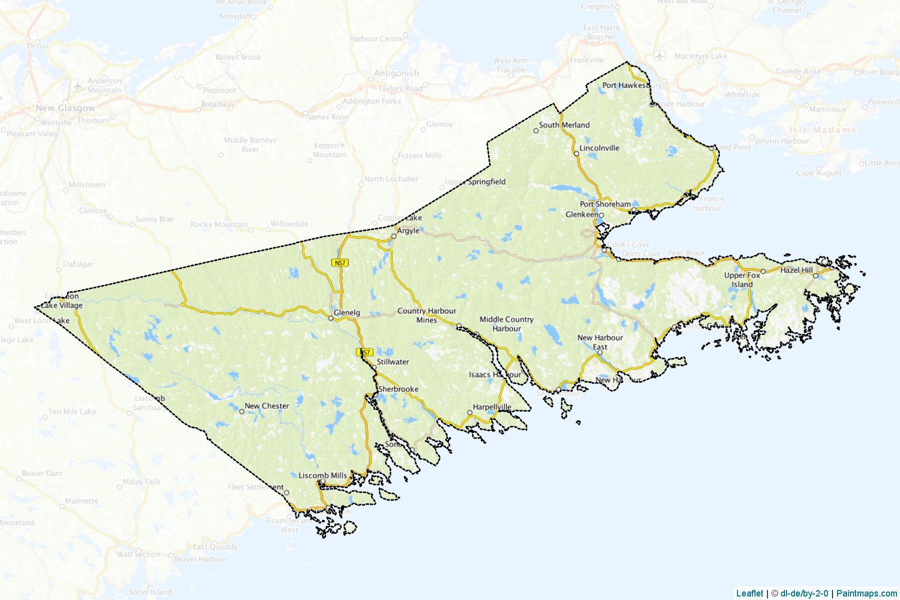 Guysborough (Nova Scotia) Map Cropping Samples-1