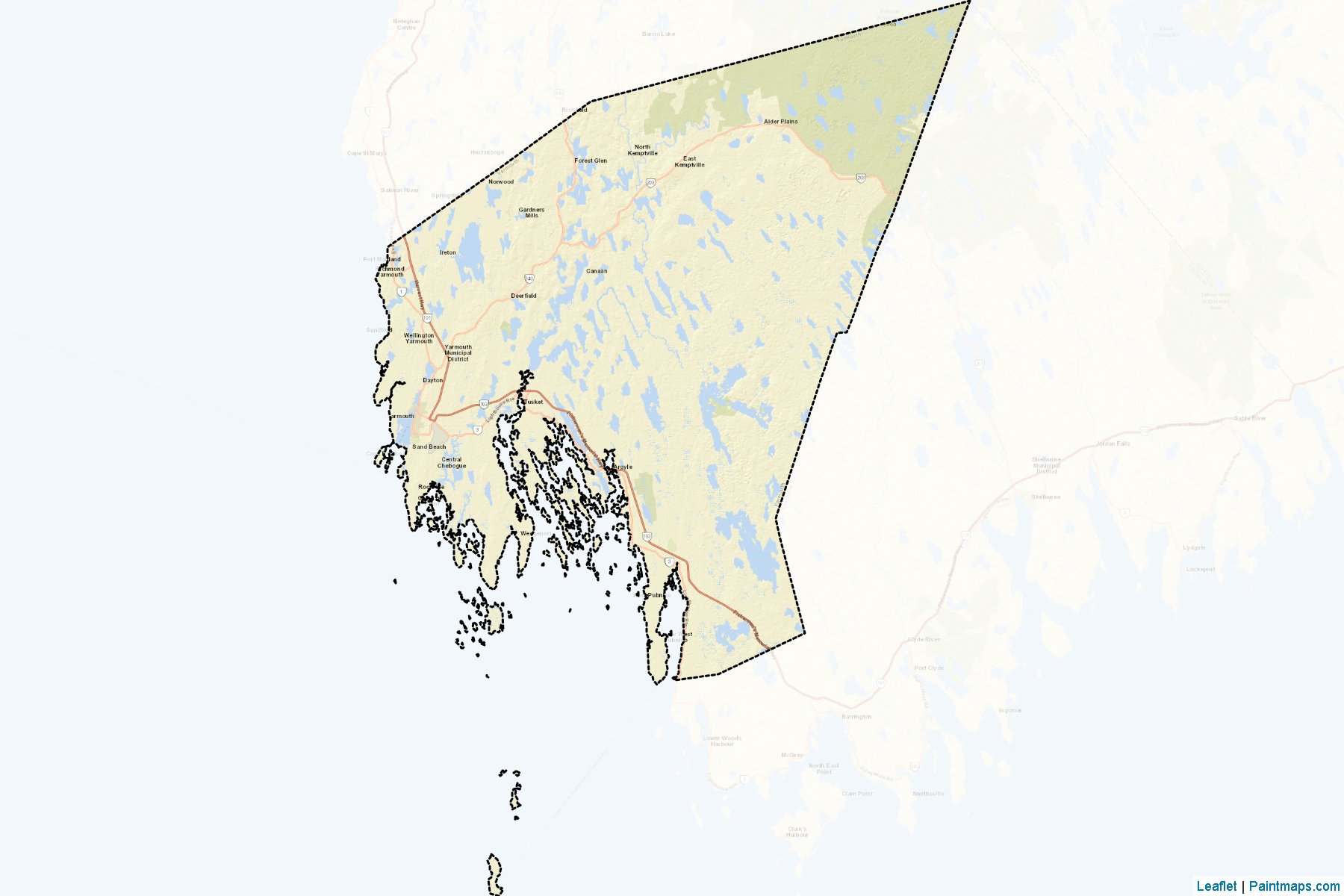 Yarmouth (Nova Scotia) Map Cropping Samples-2