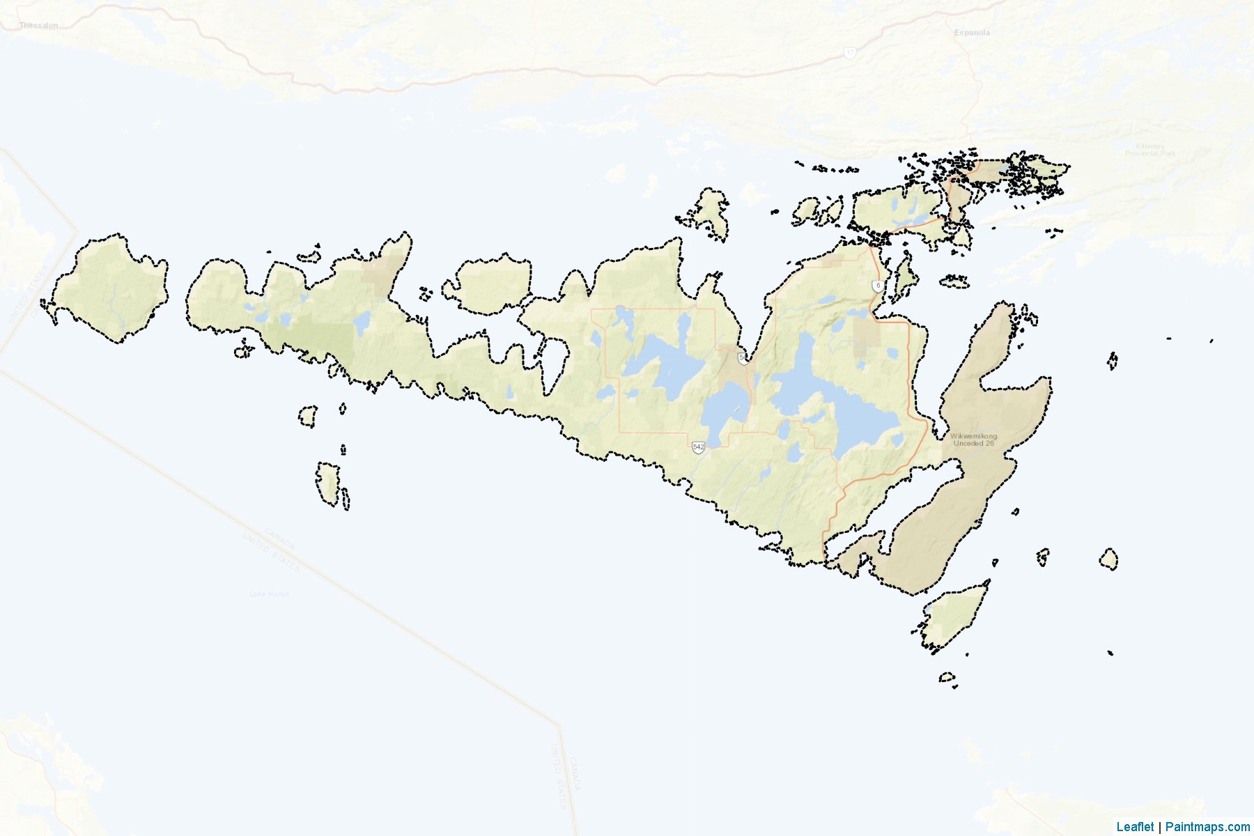 Manitoulin (Ontario) Map Cropping Samples-2