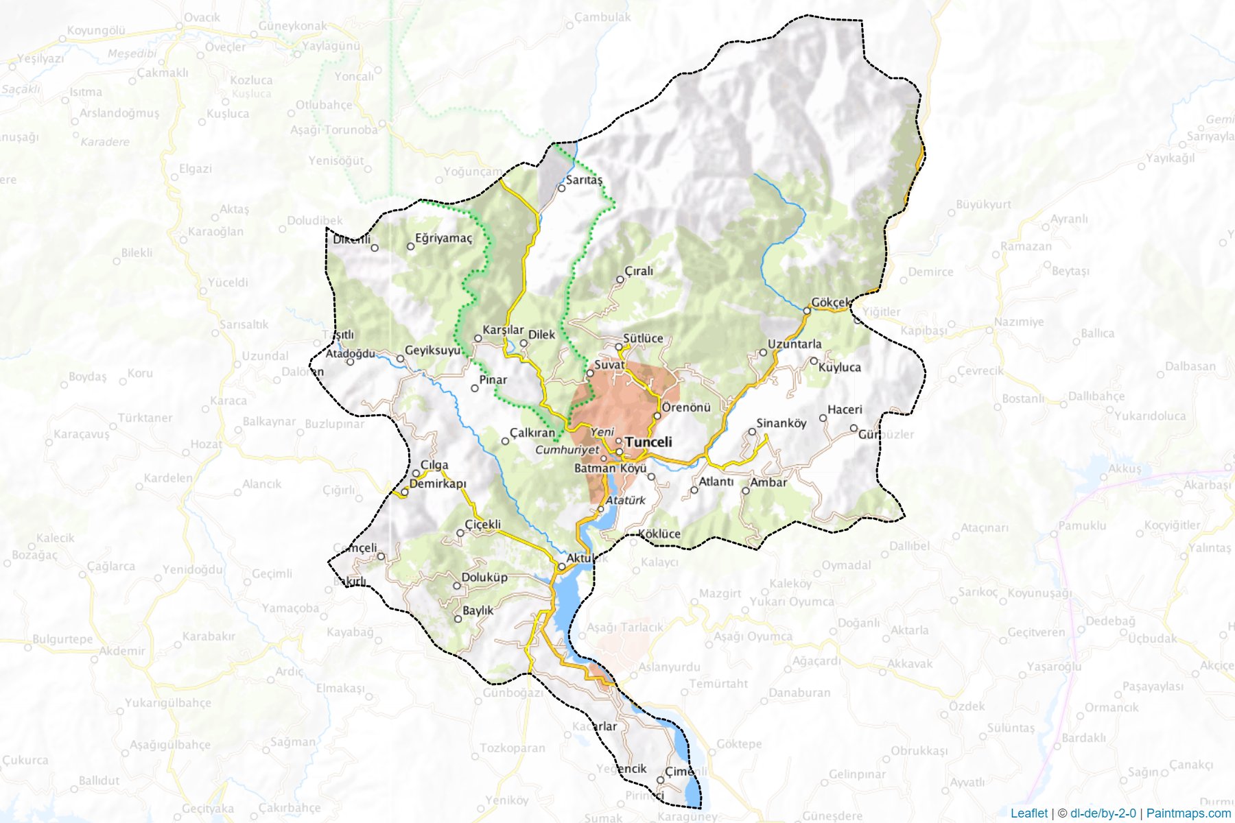 Merkez (Tunceli) Map Cropping Samples-1