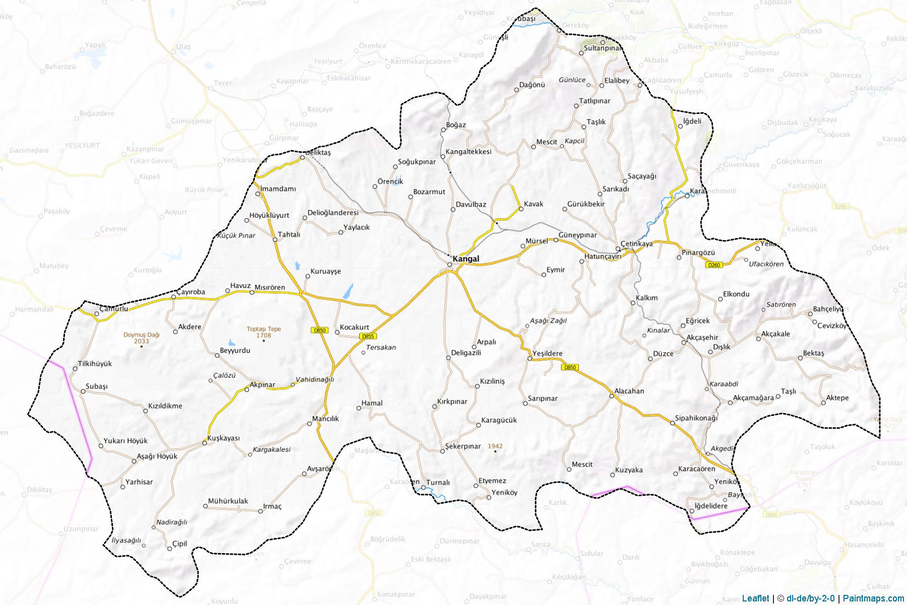 Kangal (Sivas) Map Cropping Samples-1