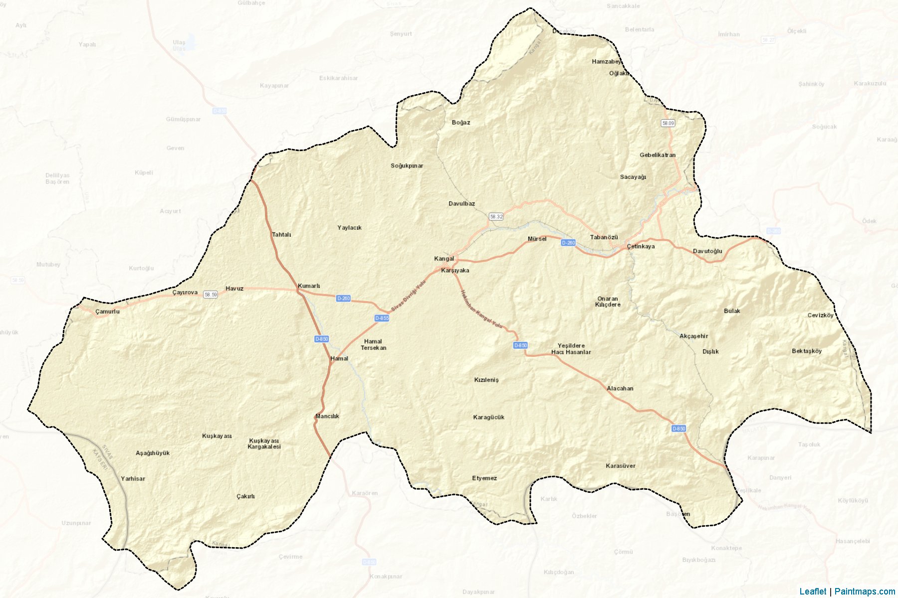 Kangal (Sivas) Map Cropping Samples-2