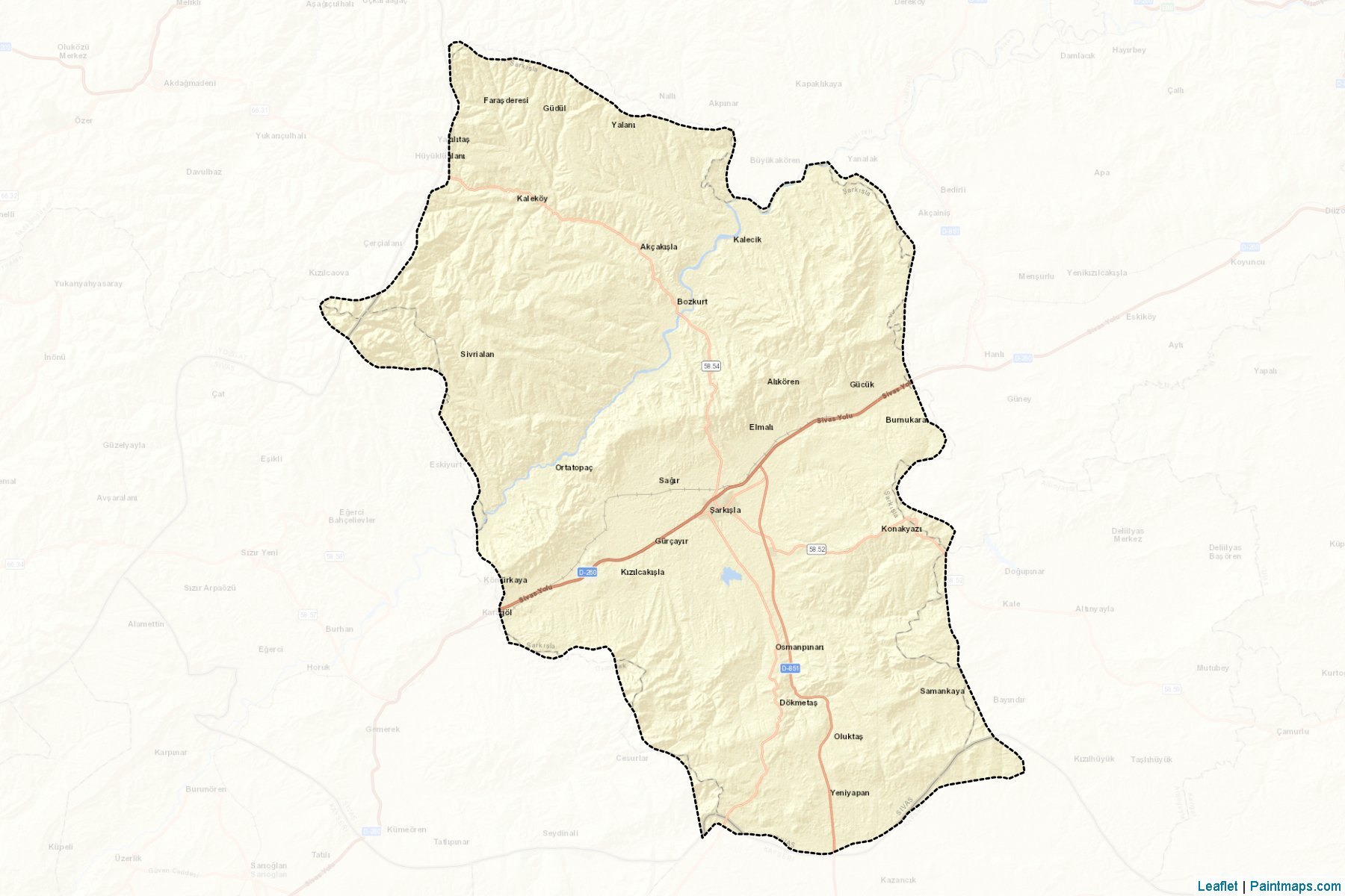 Sarkisla (Sivas) Map Cropping Samples-2