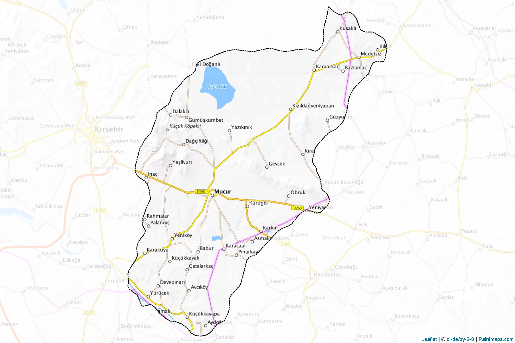 Mucur (Kirsehir) Map Cropping Samples-1