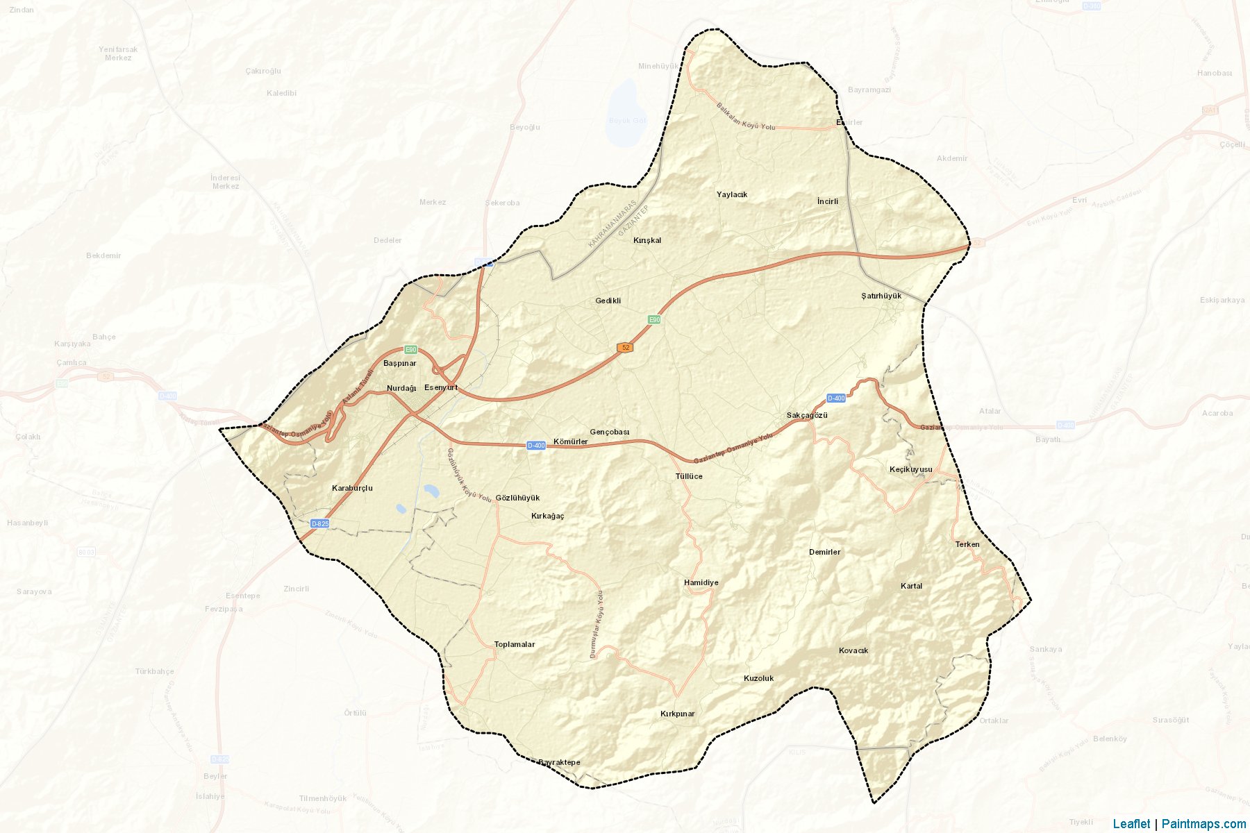 Nurdagi (Gaziantep) Map Cropping Samples-2