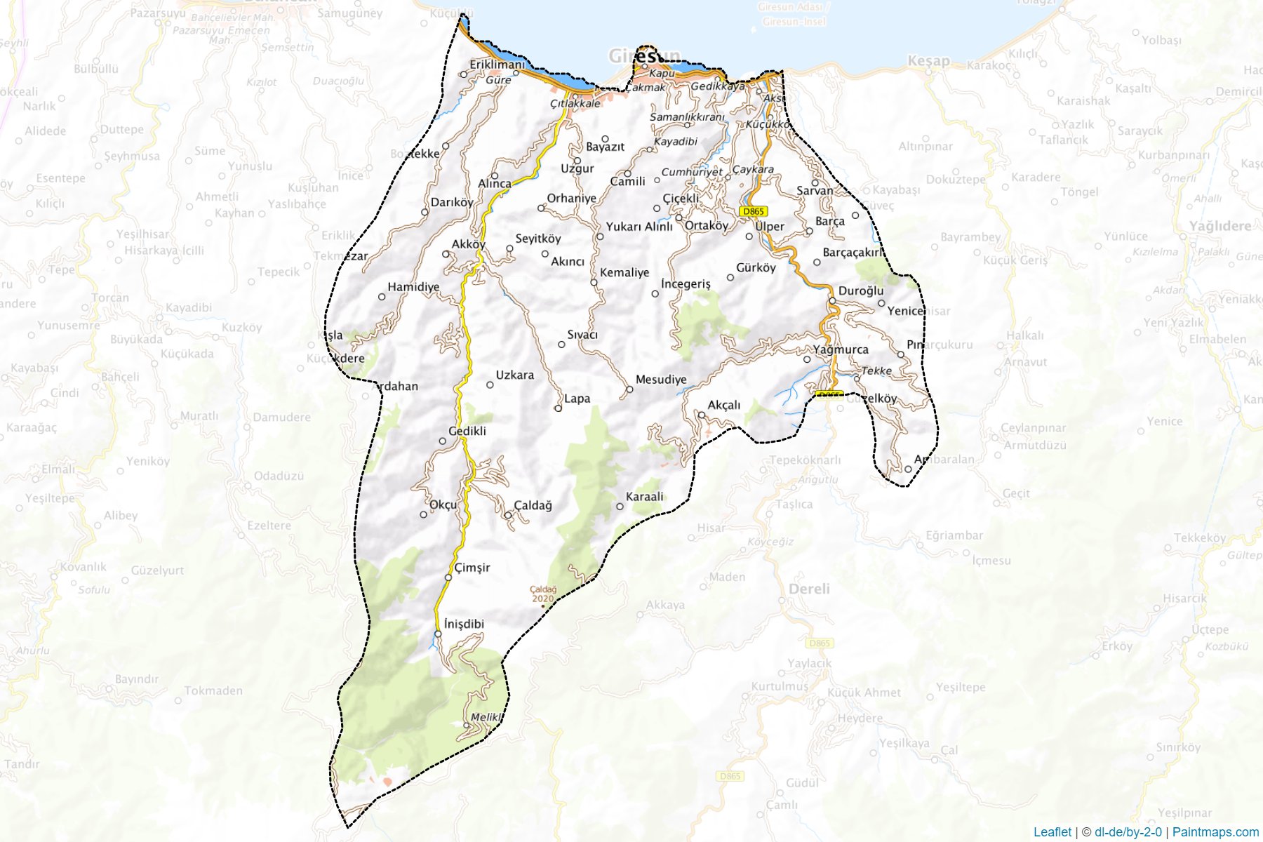 Merkez (Giresun) Map Cropping Samples-1