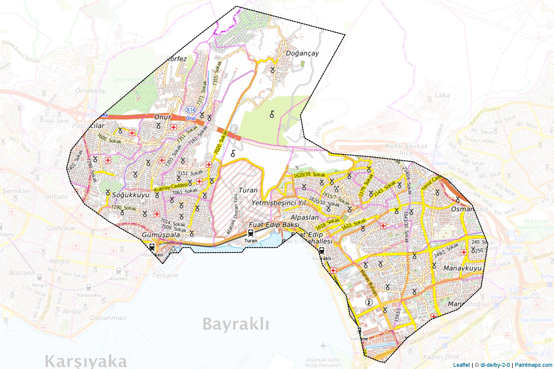 Bayraklı (Izmir) Map Cropping Samples-1