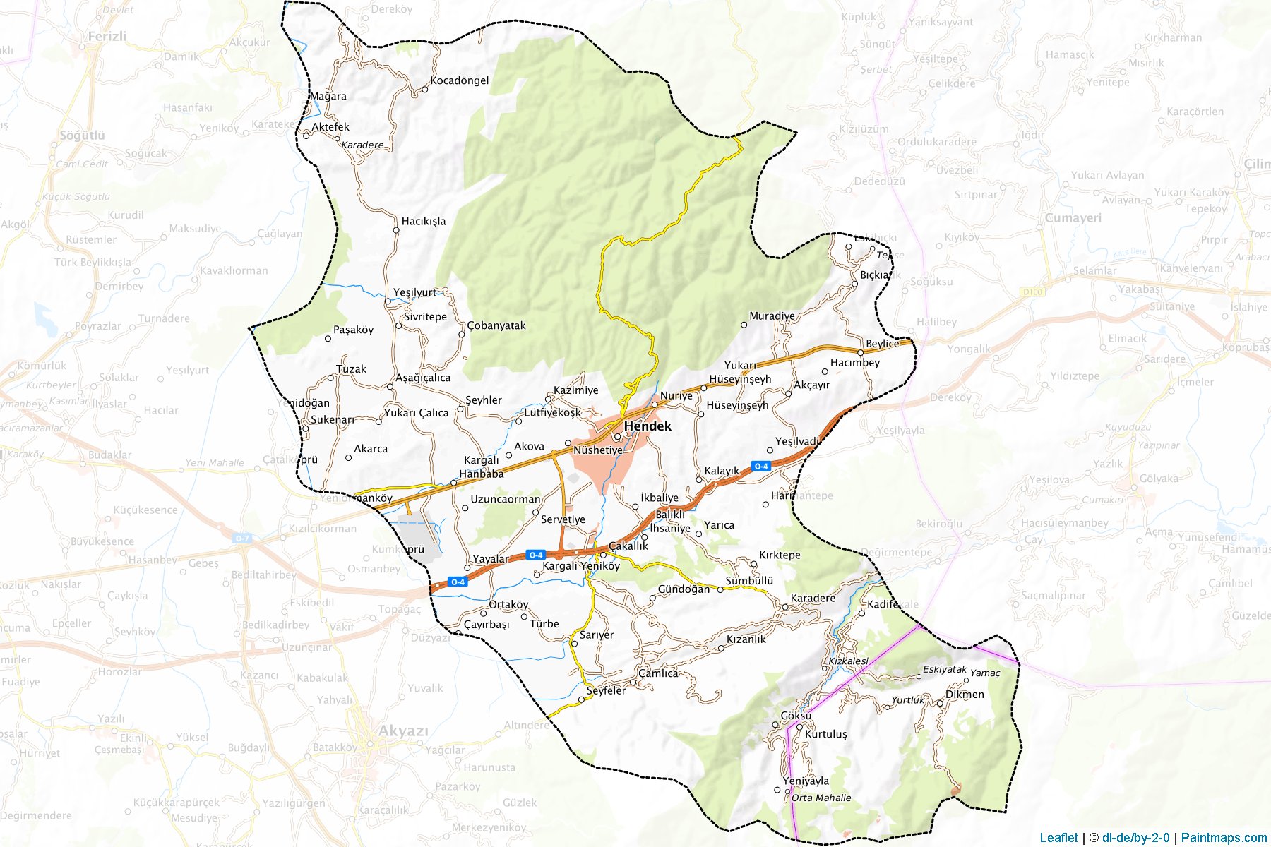 Hendek (Sakarya) Map Cropping Samples-1