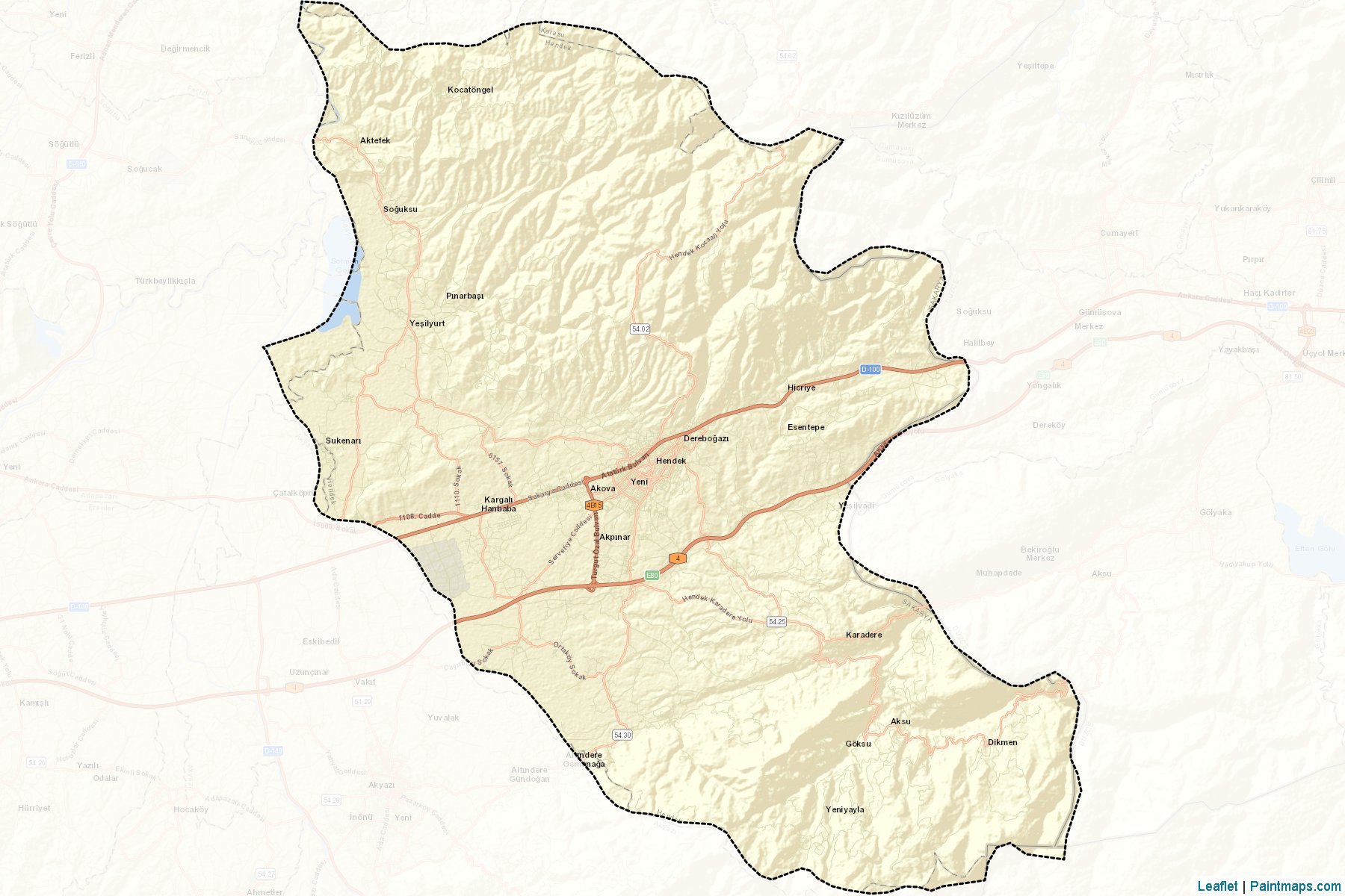 Hendek (Sakarya) Map Cropping Samples-2