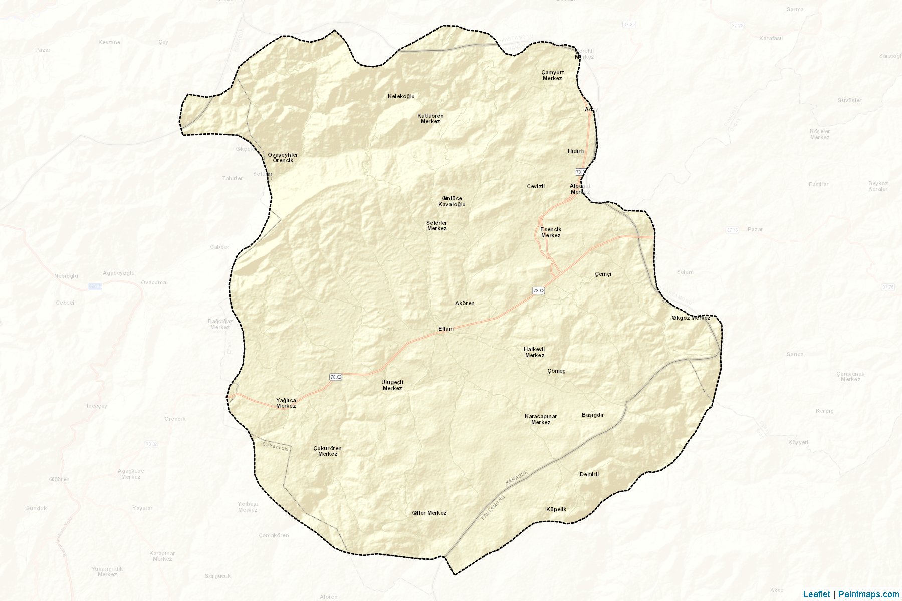 Çelebiler (Karabük) Haritası Örnekleri-2