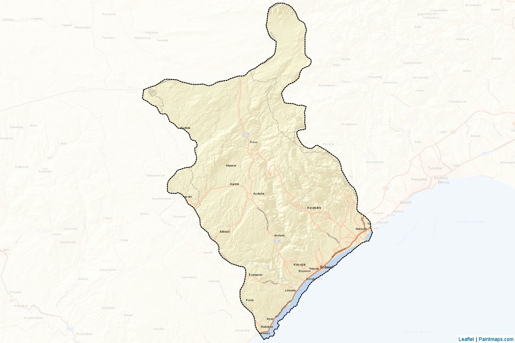 Erdemli (Mersin) Map Cropping Samples-2