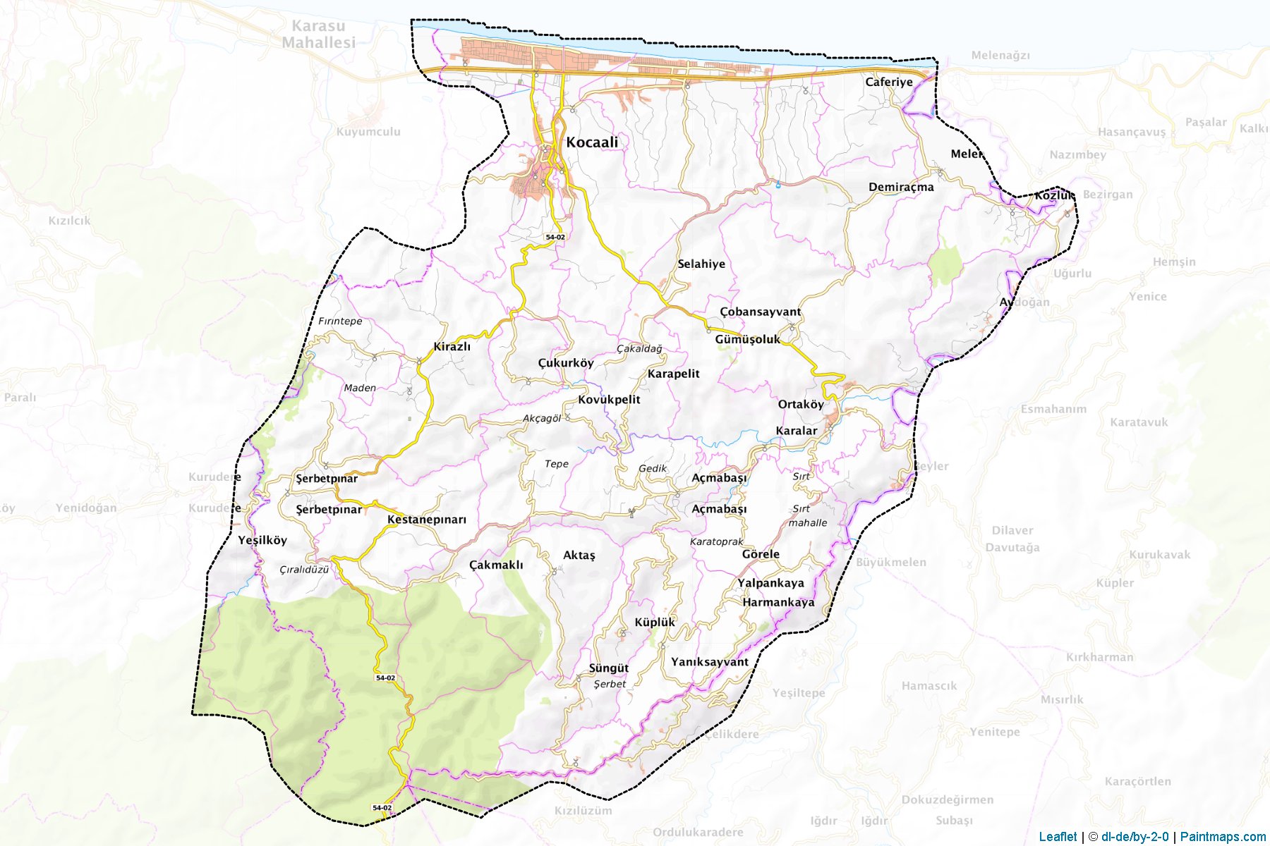 Kocaali (Sakarya) Map Cropping Samples-1