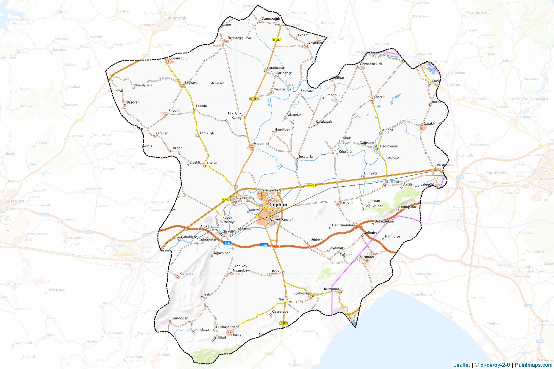 Muestras de recorte de mapas Ceyhan (Adana)-1