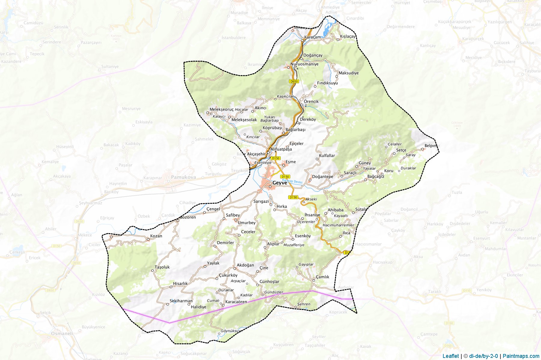 Geyve (Sakarya) Map Cropping Samples-1