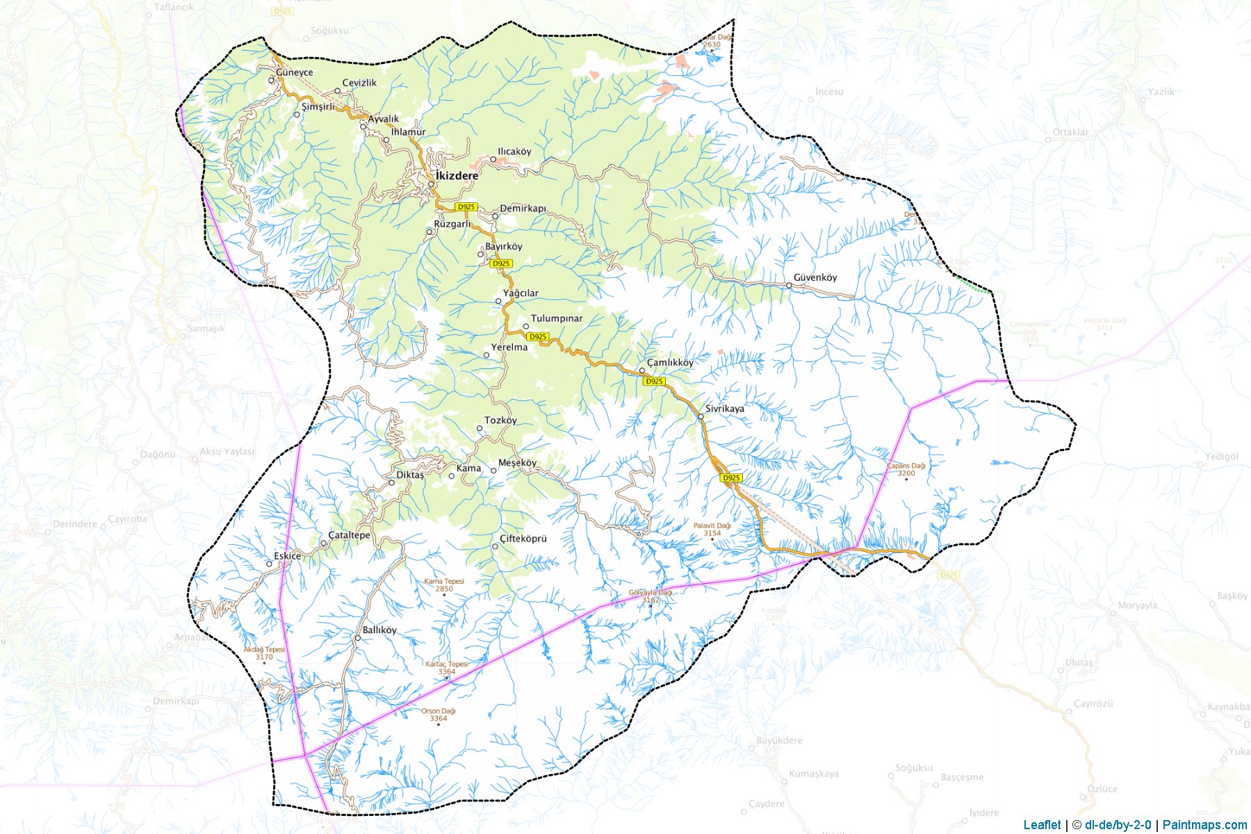 Ikizdere (Rize) Map Cropping Samples-1