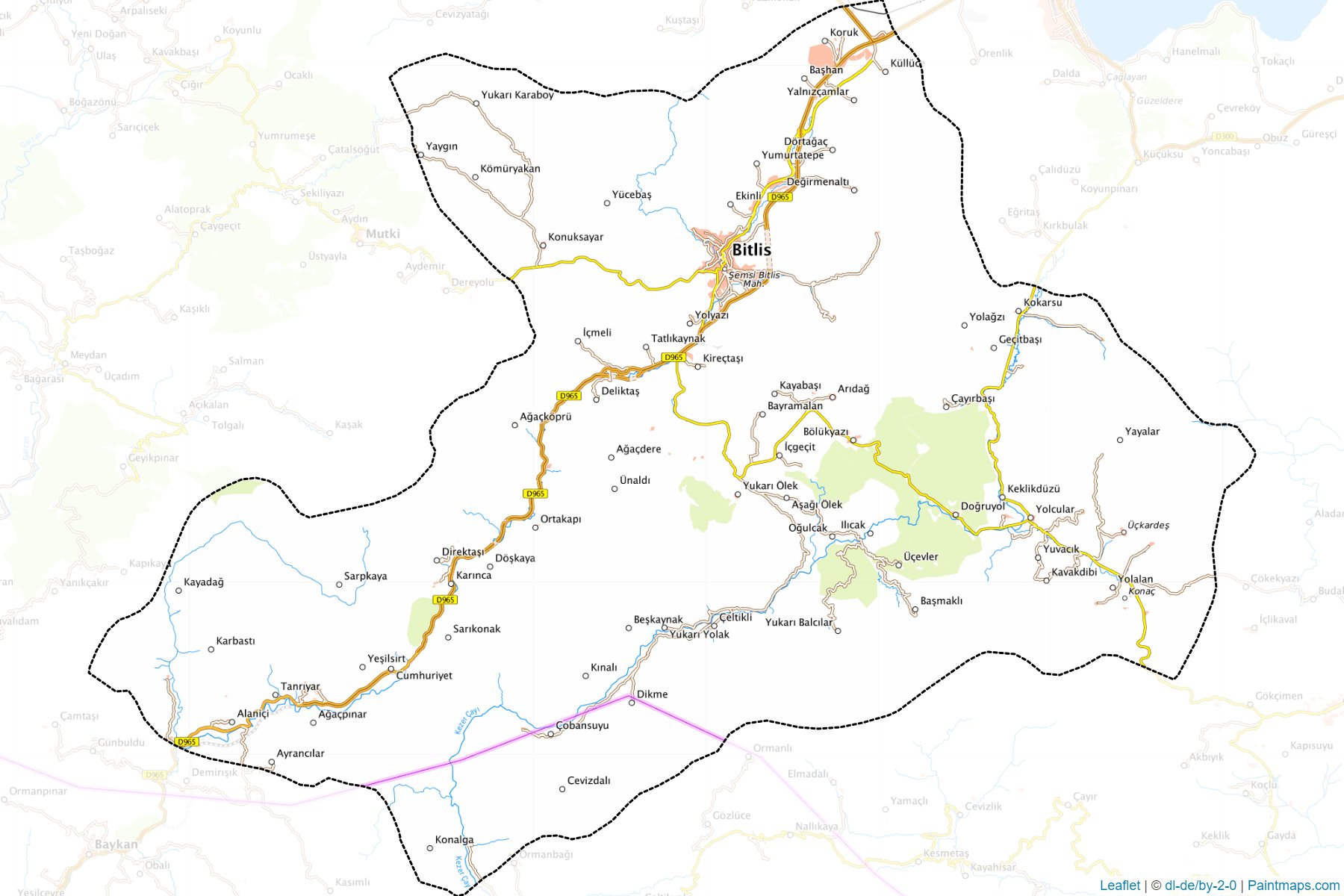 Merkez (Bitlis) Haritası Örnekleri-1