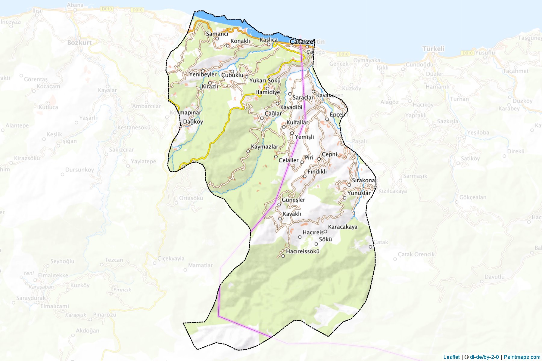 Çatalzeytin (Kastamonu) Map Cropping Samples-1