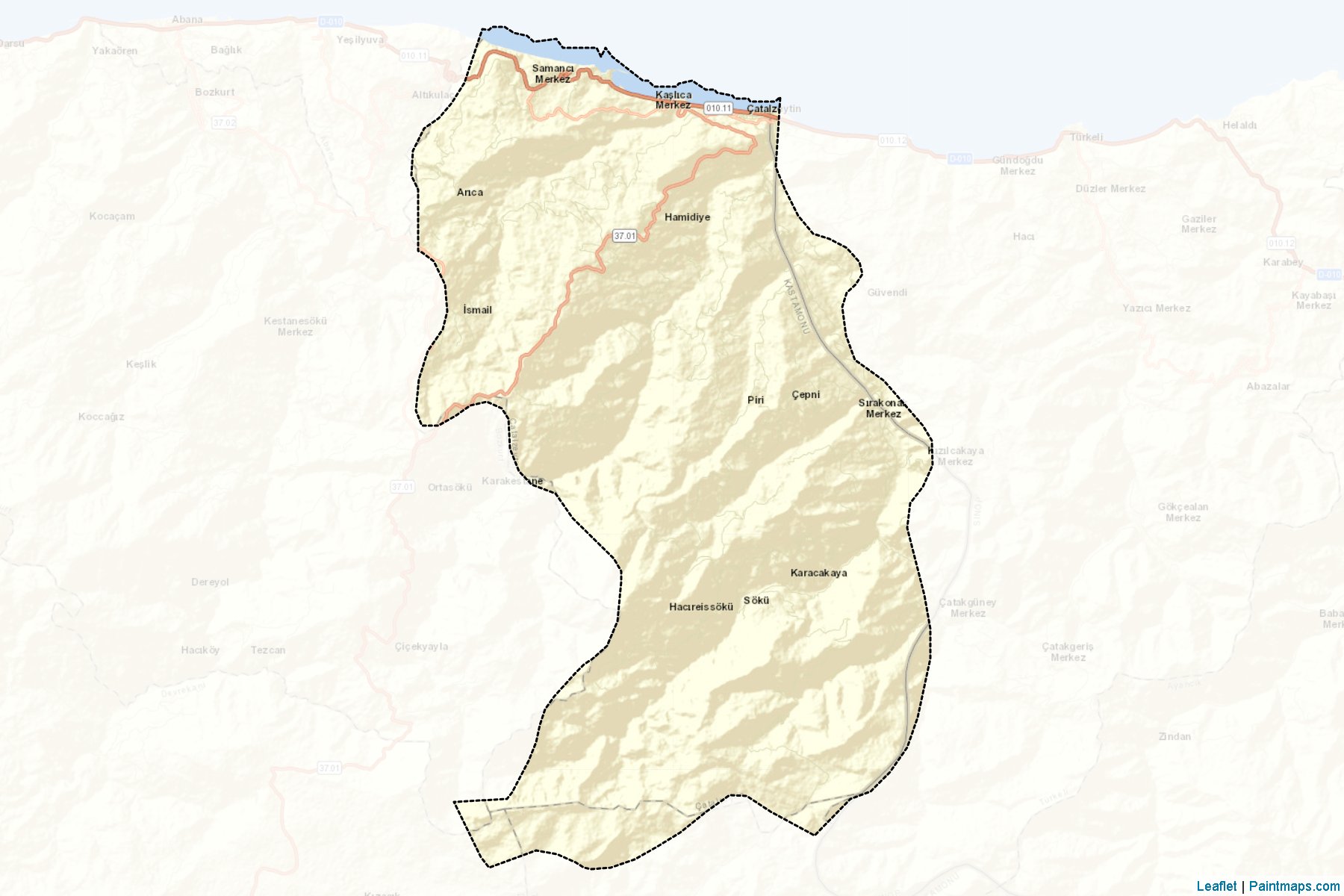 Çatalzeytin (Kastamonu) Haritası Örnekleri-2