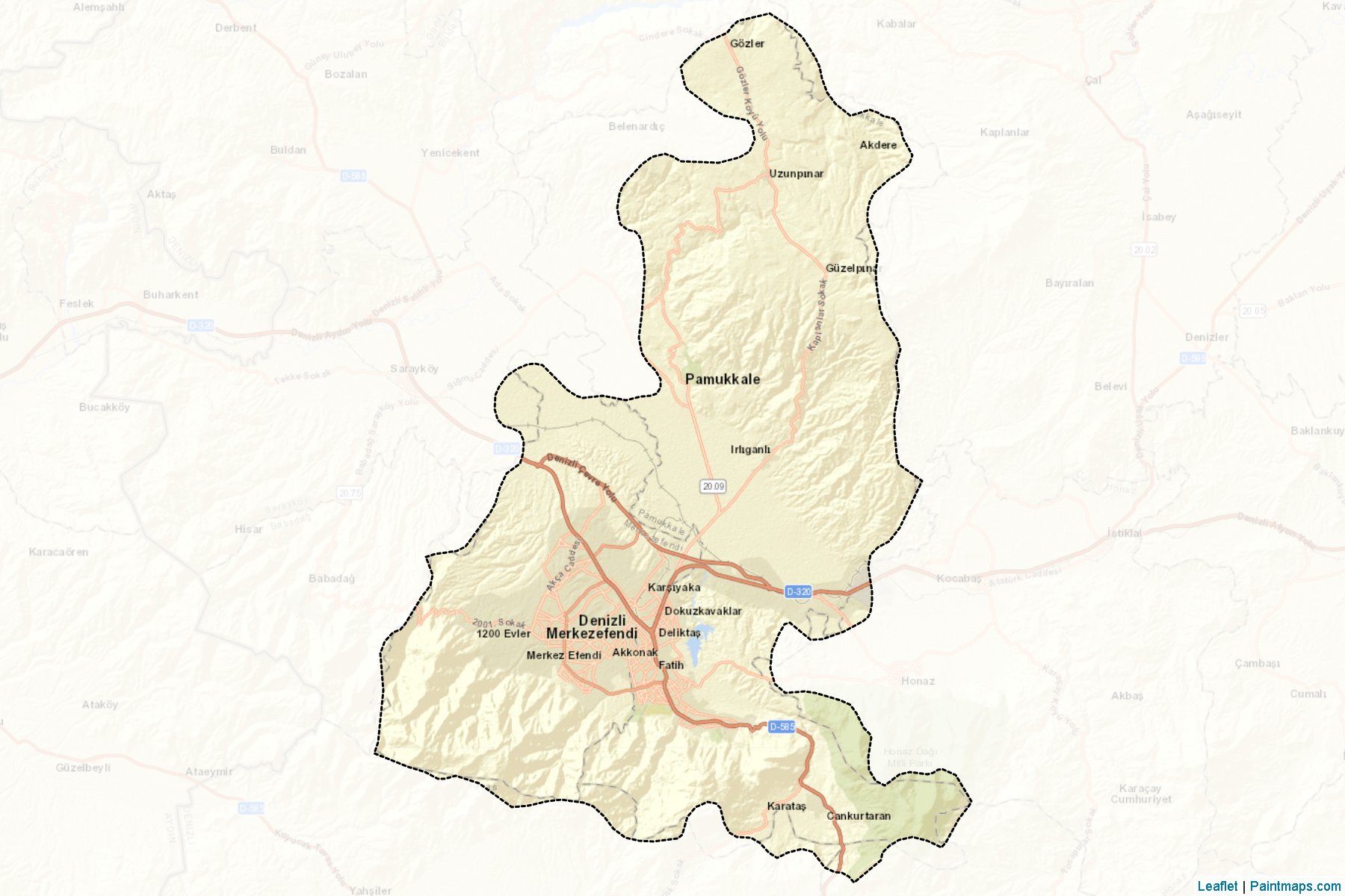 Merkez (Denizli) Map Cropping Samples-2