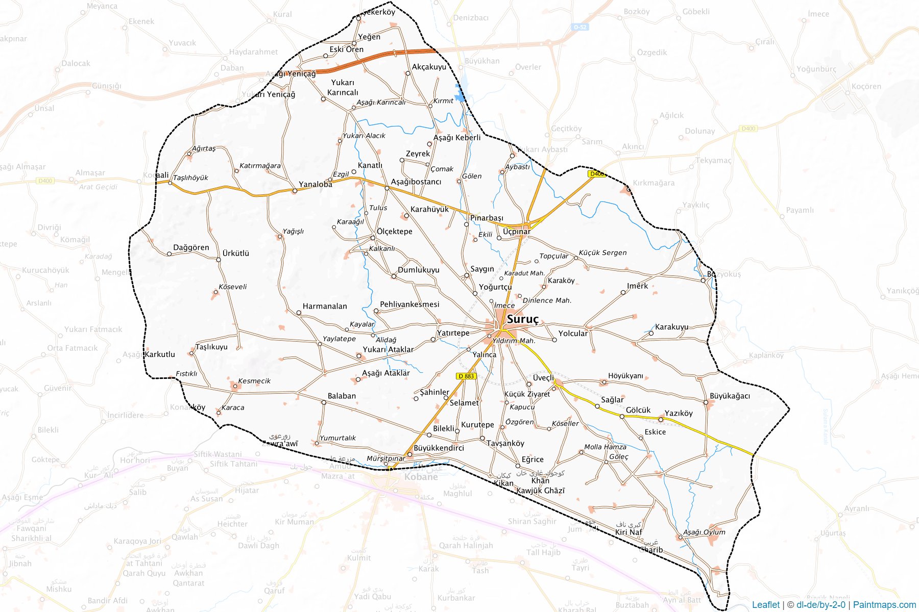 Suruç (Sanliurfa) Map Cropping Samples-1