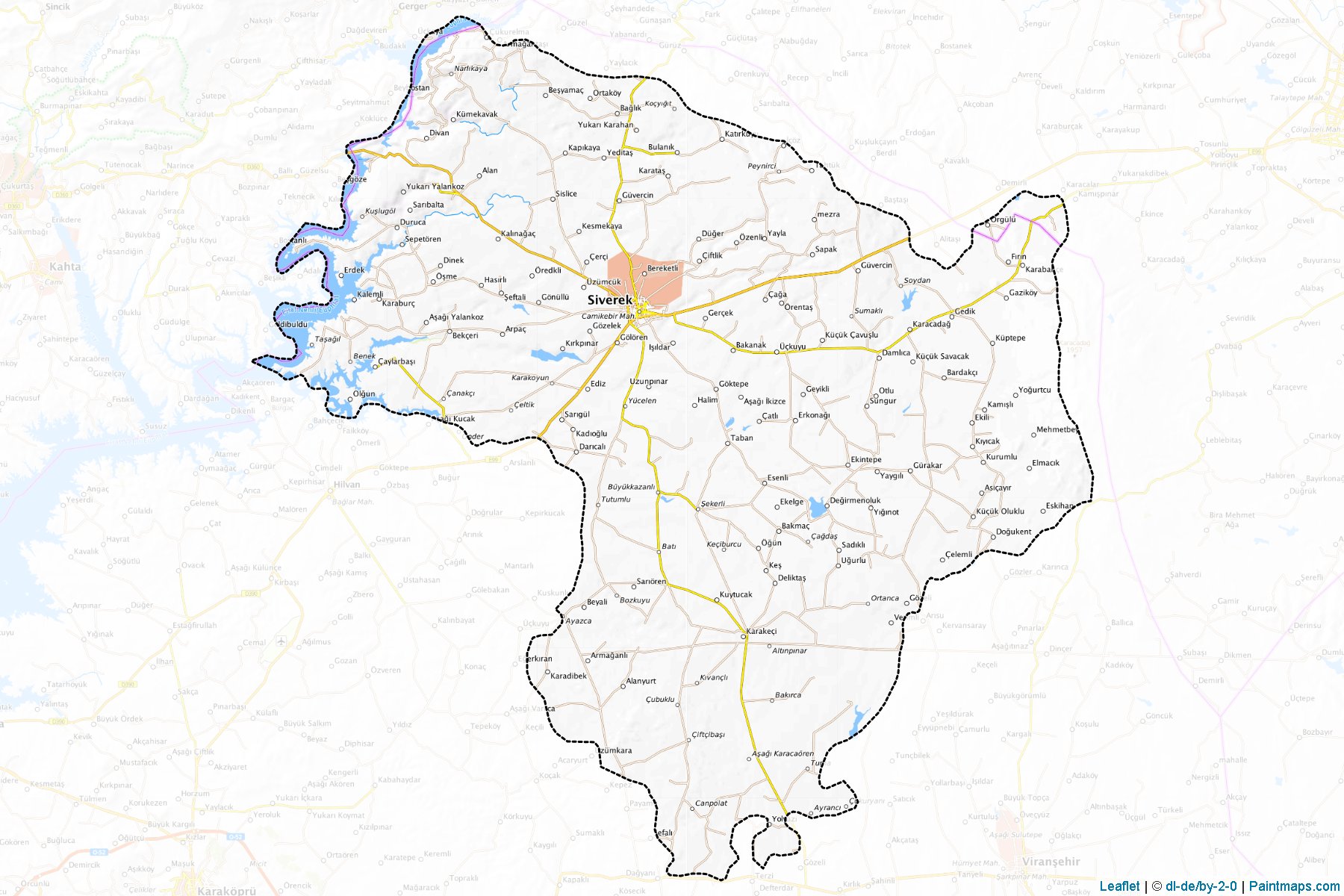 Siverek (Şanlıurfa) Haritası Örnekleri-1