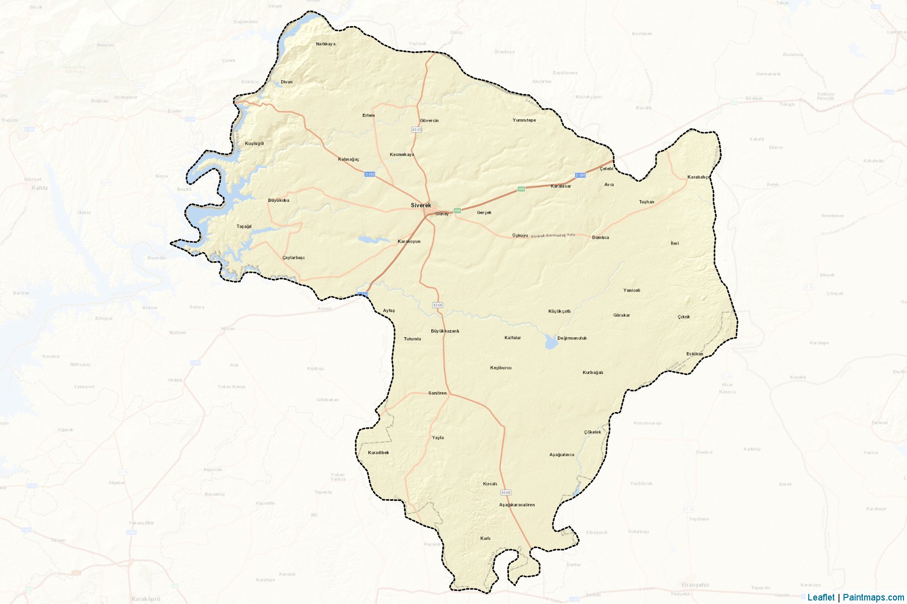 Muestras de recorte de mapas Siverek (Sanliurfa)-2