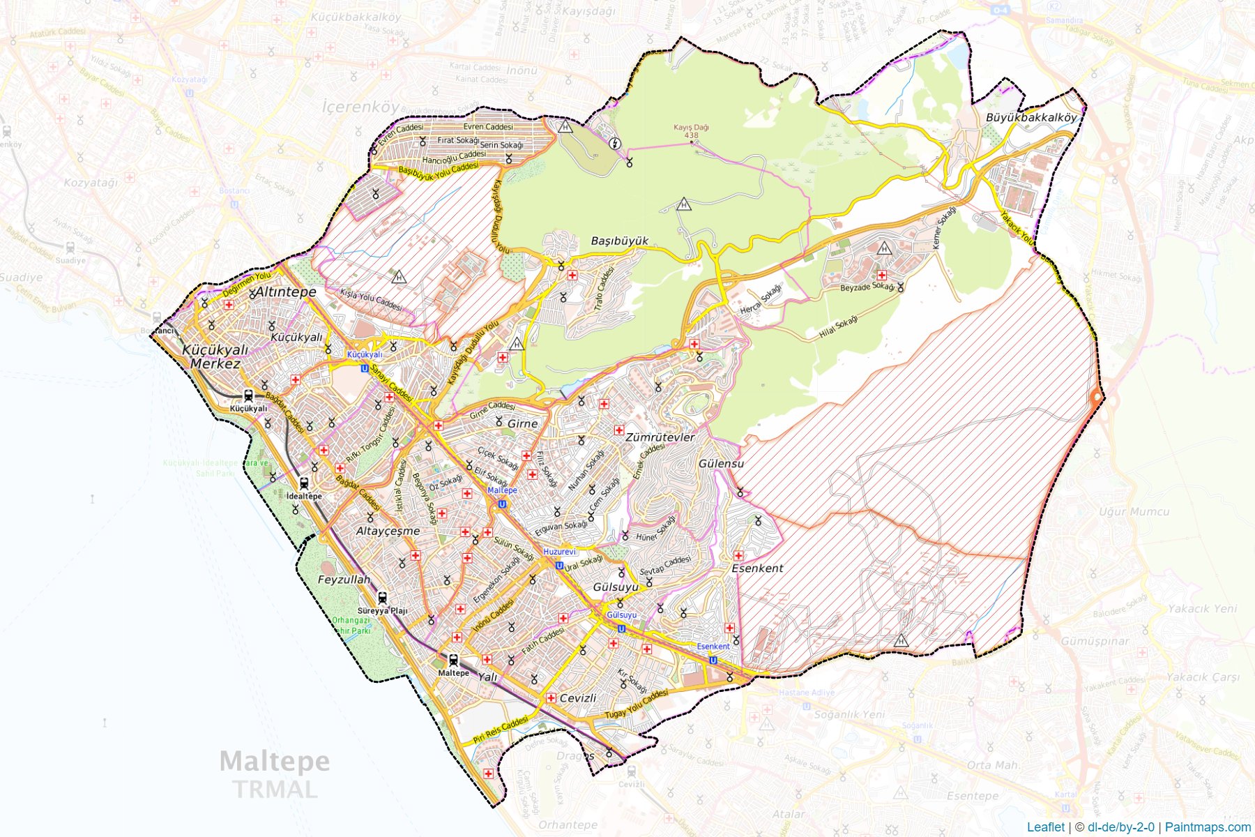 Maltepe (İstanbul) Haritası Örnekleri-1