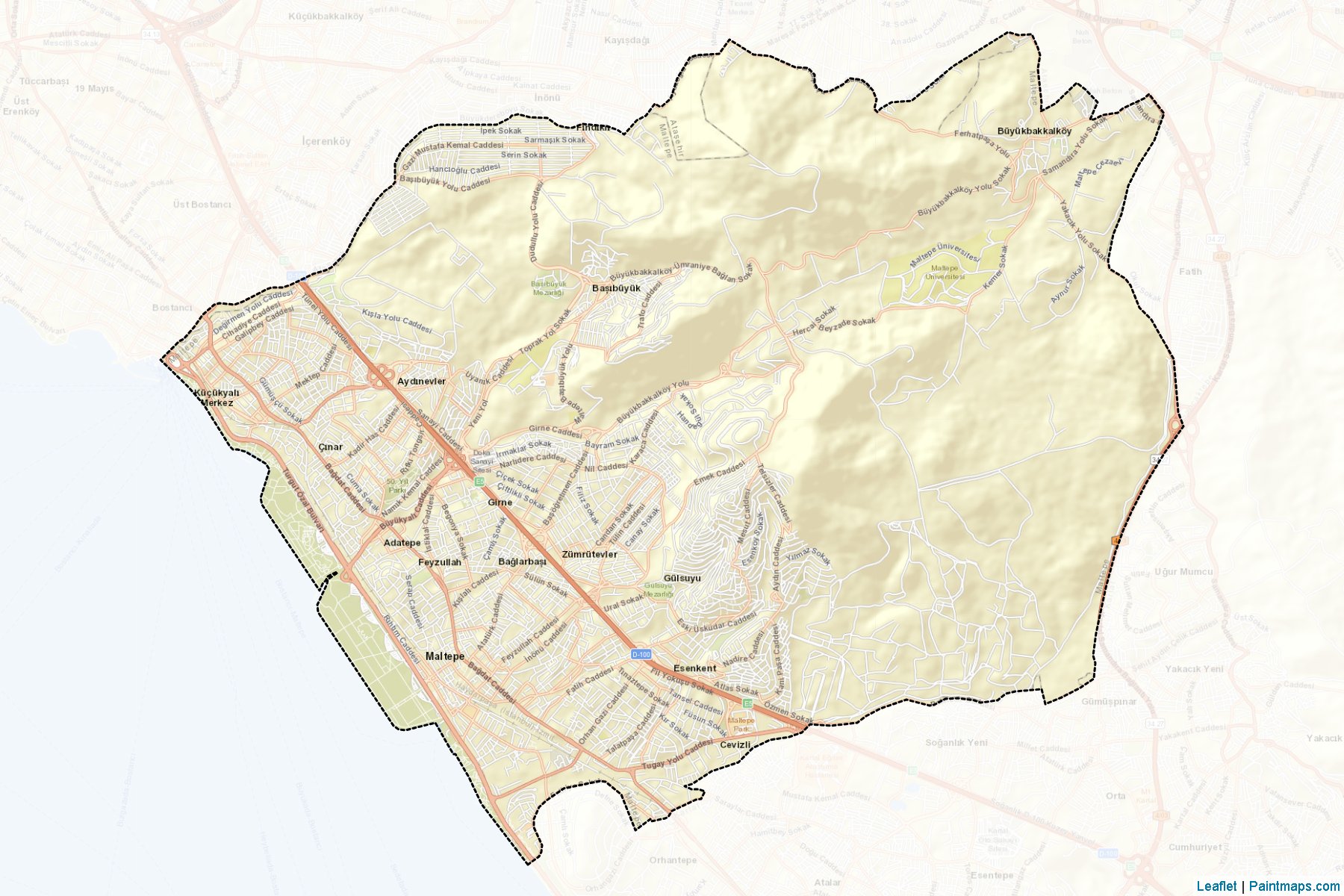 Maltepe (İstanbul) Haritası Örnekleri-2