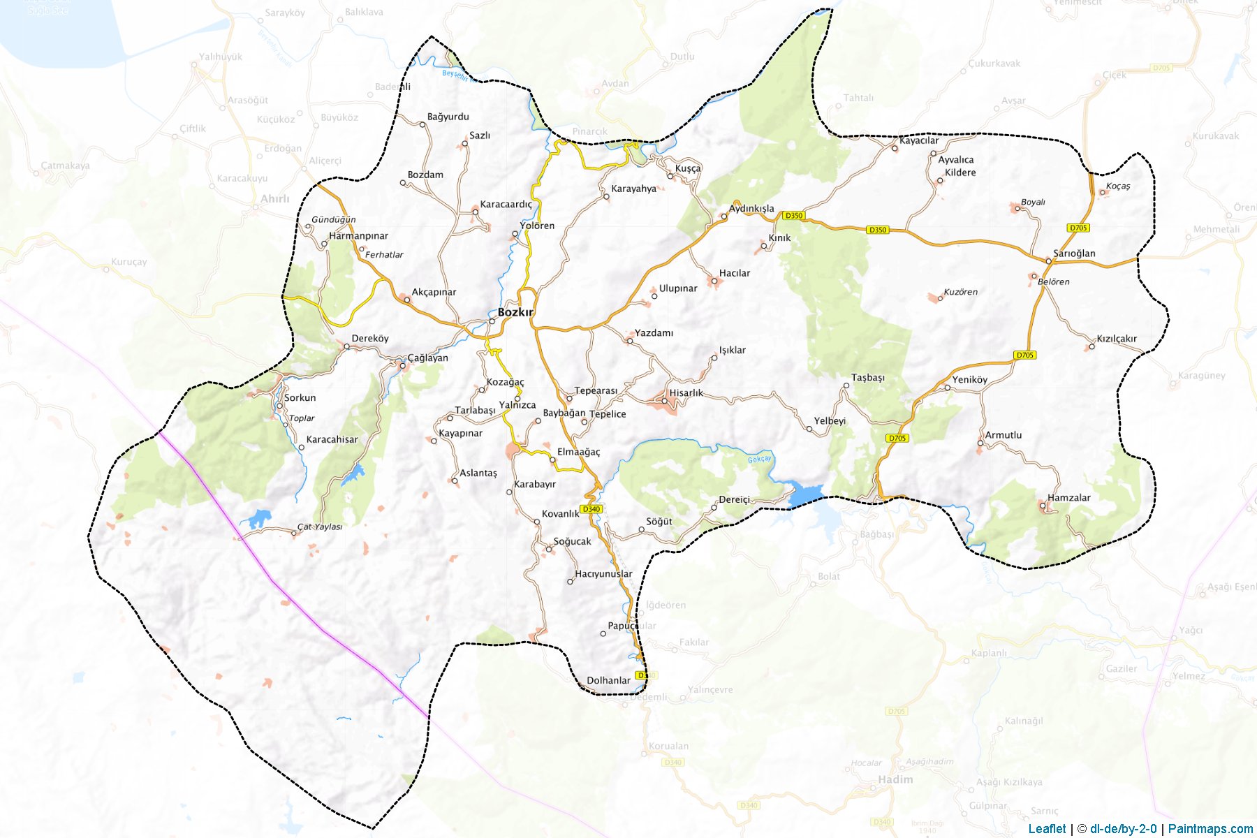 Bozkir (Konya) Map Cropping Samples-1