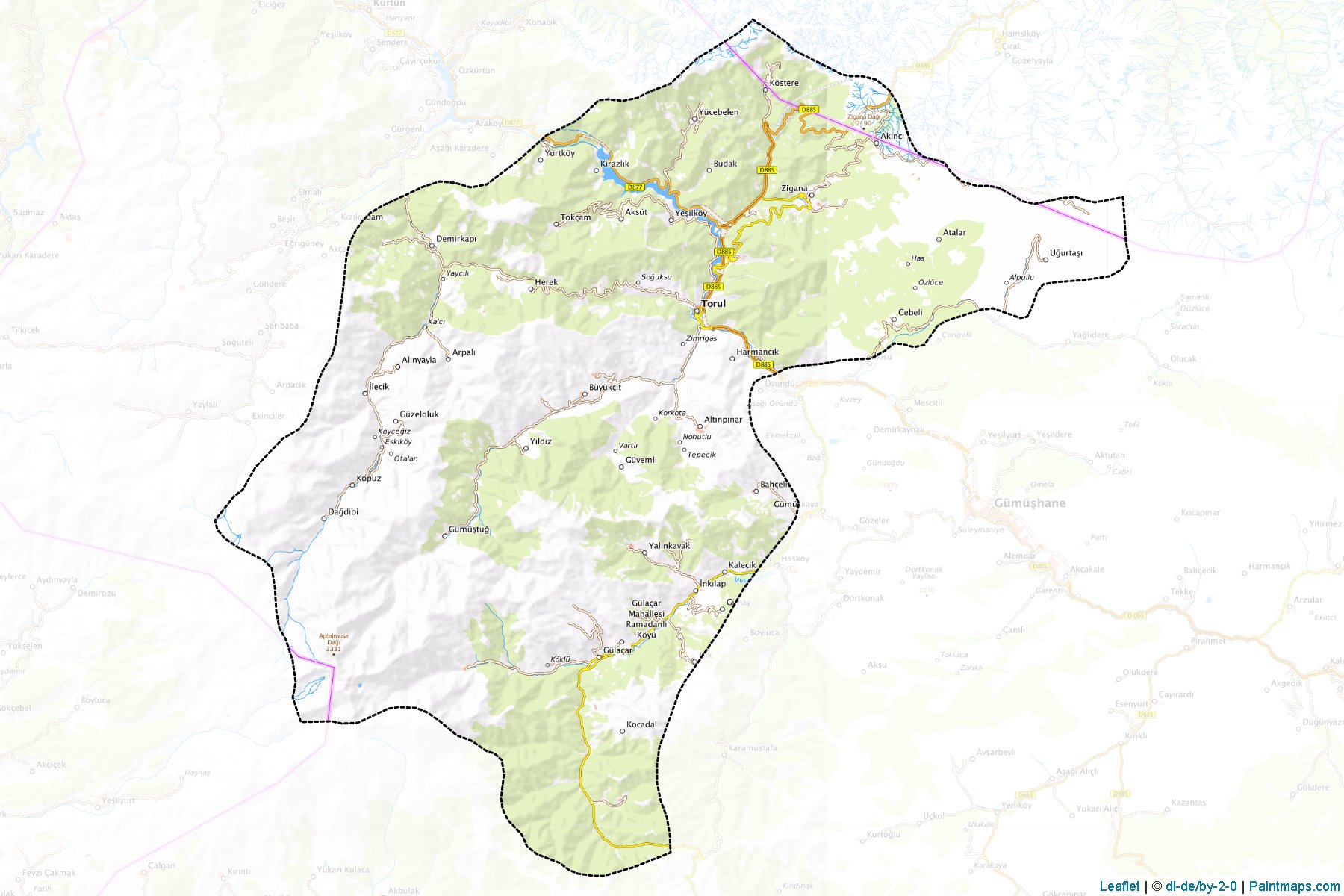 Torul (Gumushane) Map Cropping Samples-1