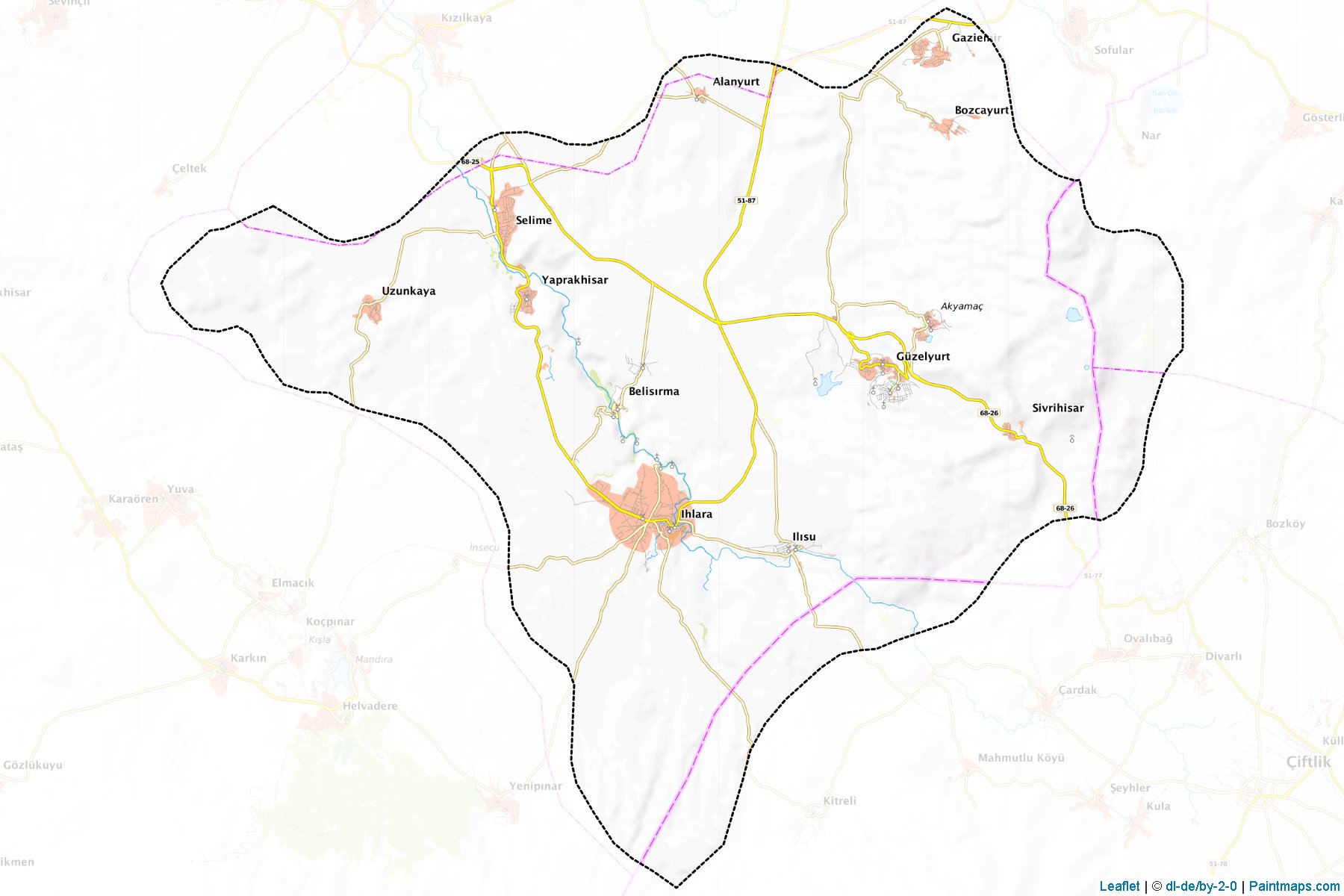 Güzelyurt (Aksaray) Map Cropping Samples-1