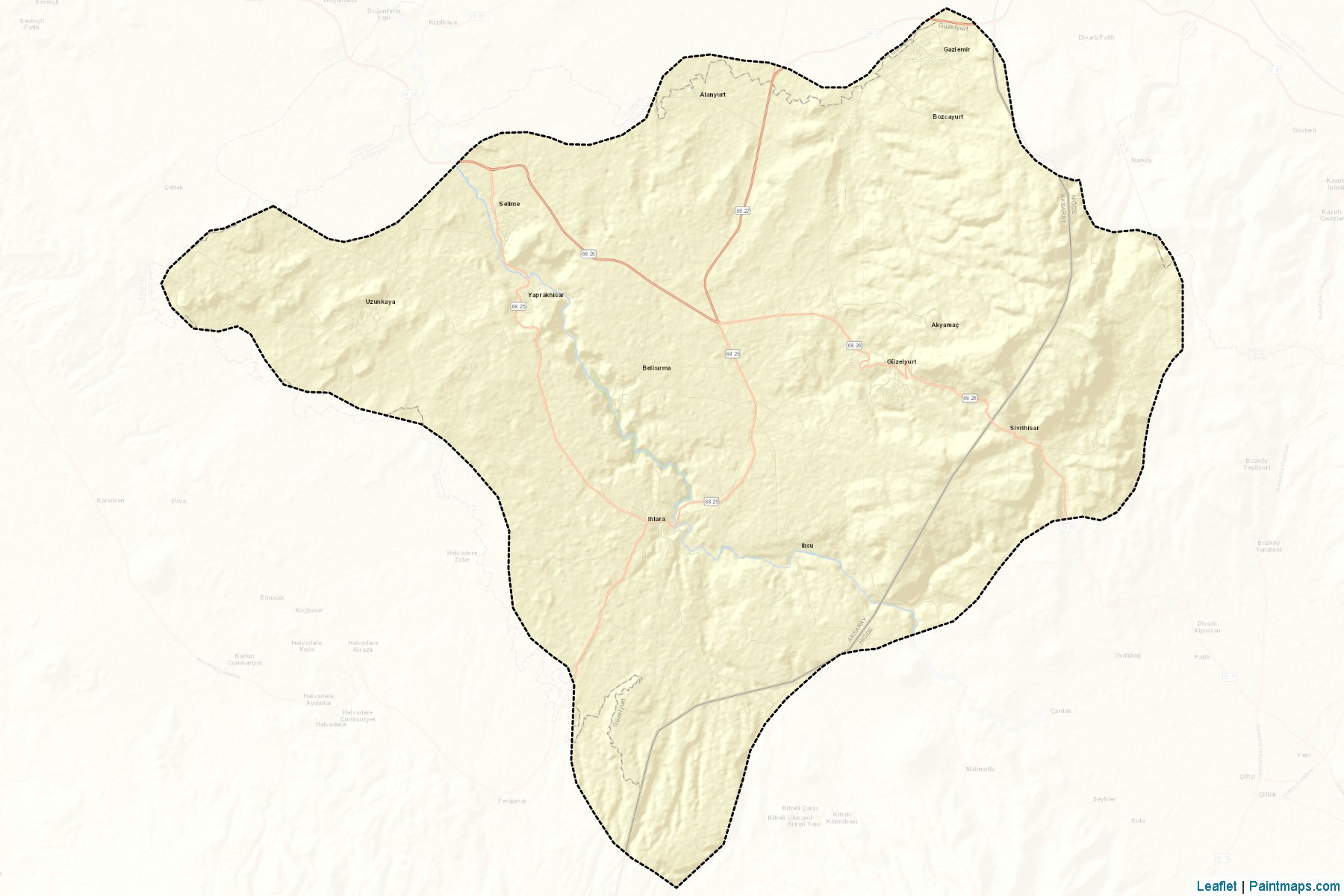 Güzelyurt (Aksaray) Map Cropping Samples-2