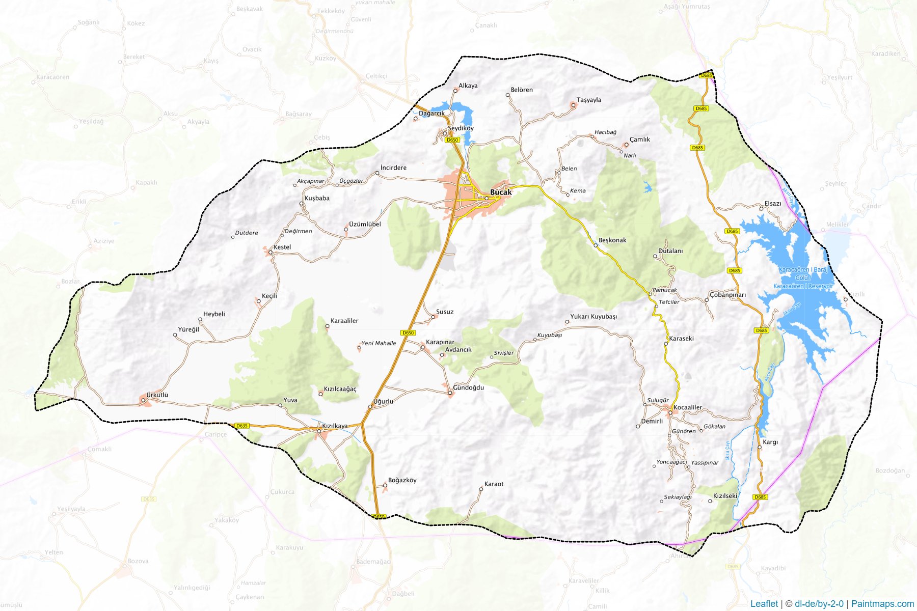 Bucak (Burdur) Map Cropping Samples-1