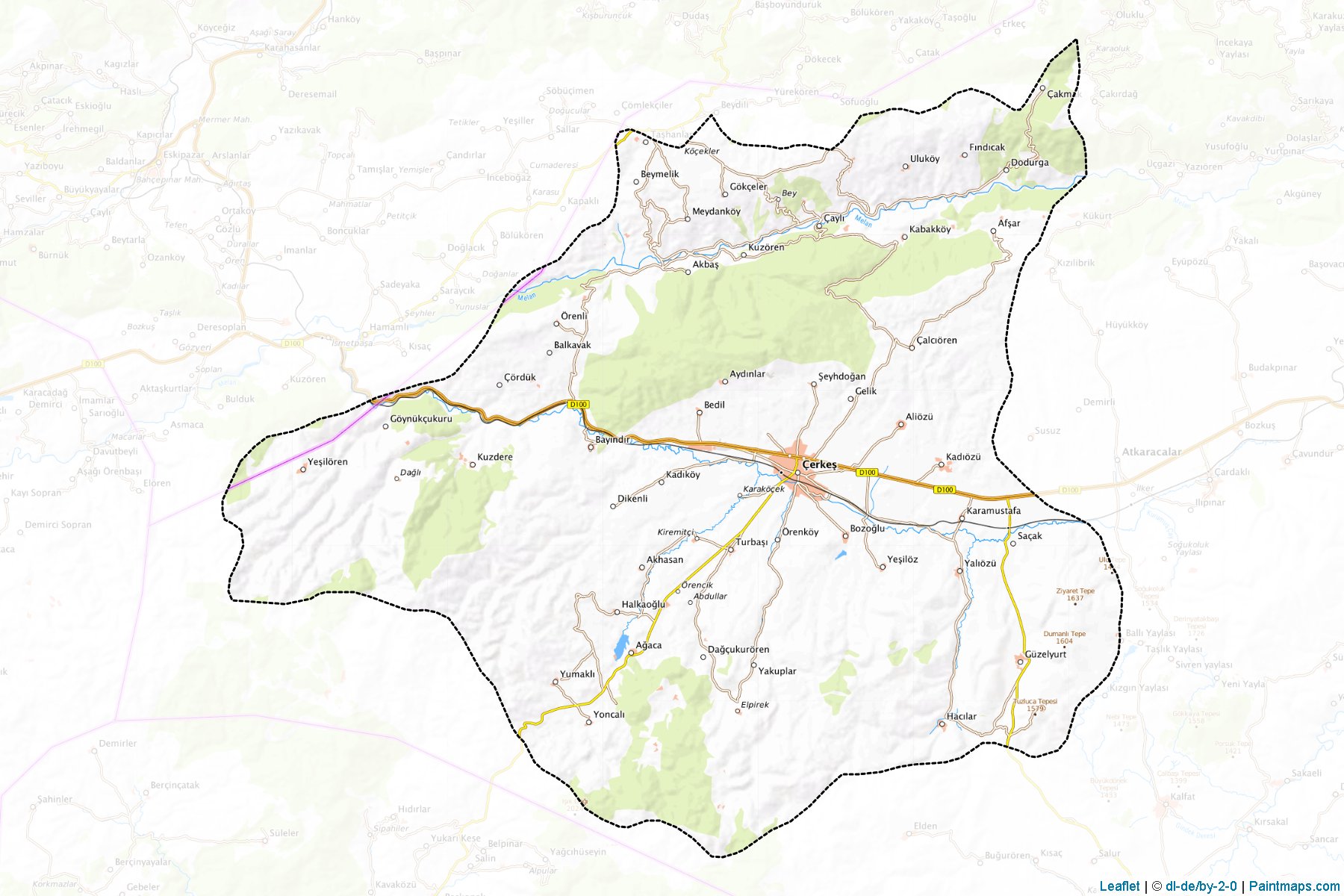 Çerkes (Cankiri) Map Cropping Samples-1