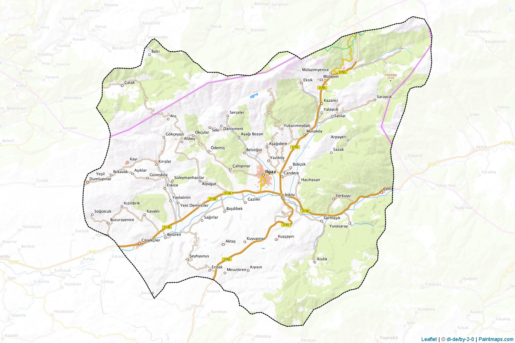 Ilgaz (Cankiri) Map Cropping Samples-1