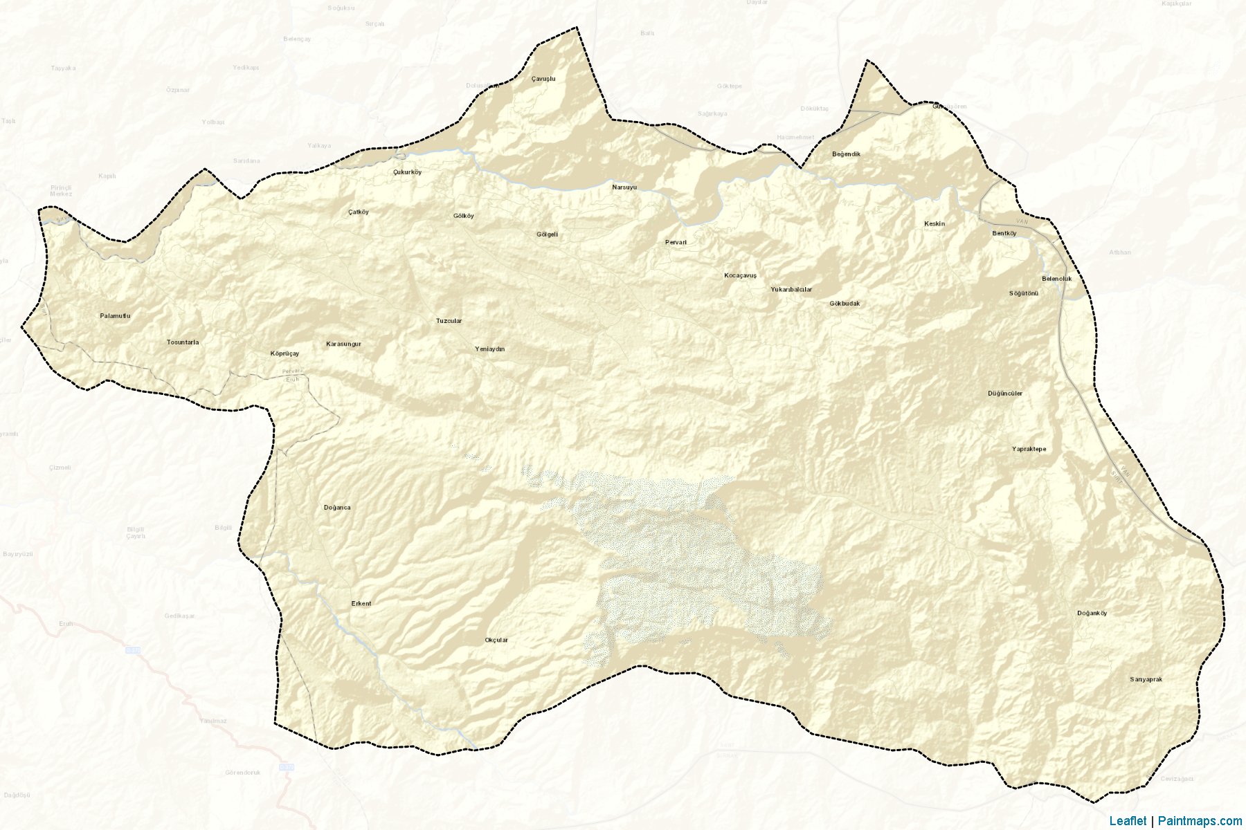 Pervari (Siirt) Map Cropping Samples-2