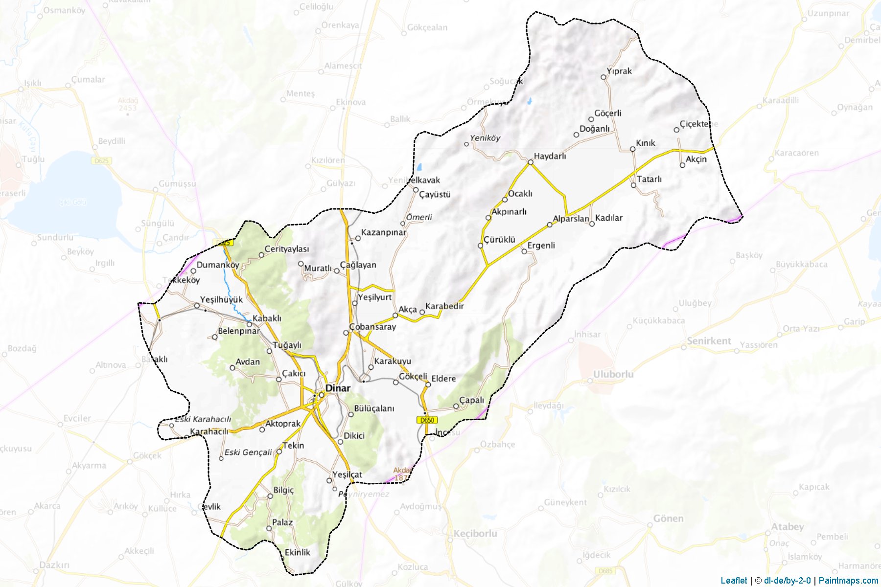 Dinar (Afyonkarahisar) Map Cropping Samples-1