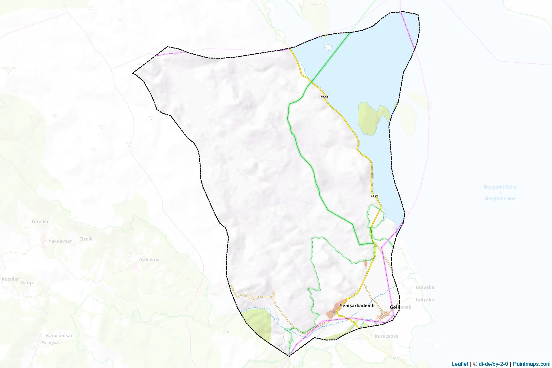 Muestras de recorte de mapas Yenişarbademli (Isparta)-1