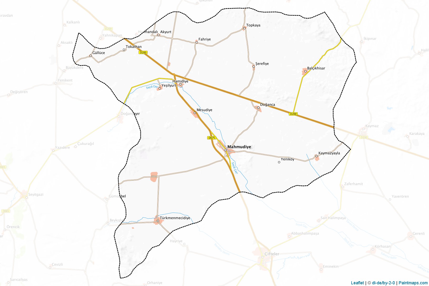 Muestras de recorte de mapas Mahmudiye (Eskisehir)-1