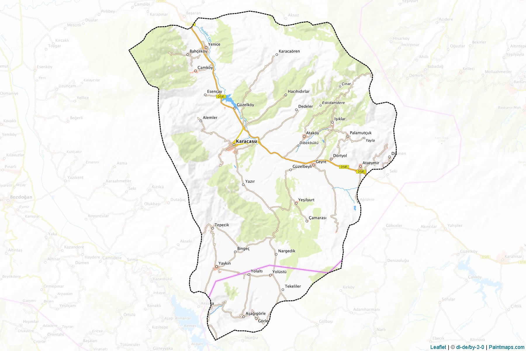 Karacasu (Aydin) Map Cropping Samples-1