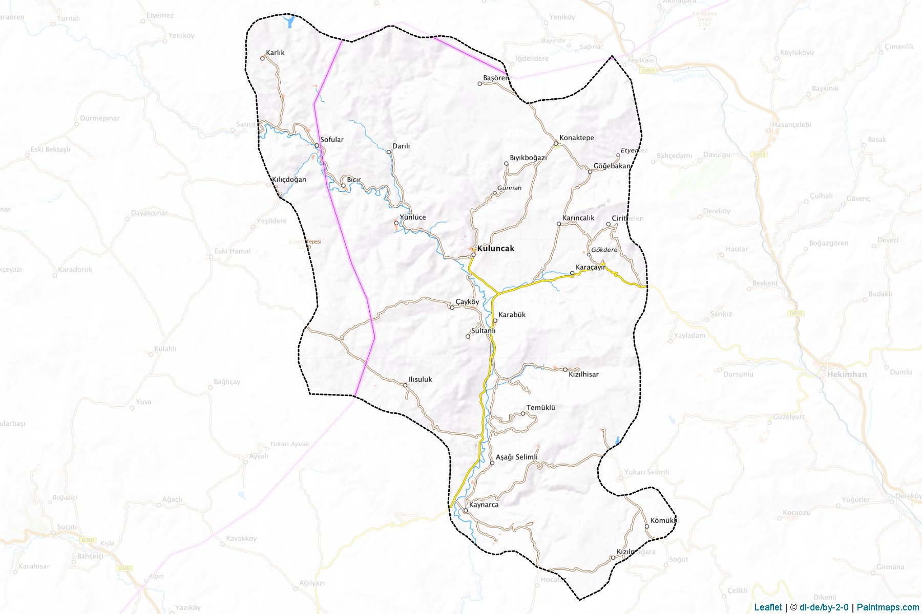 Kuluncak (Malatya) Map Cropping Samples-1