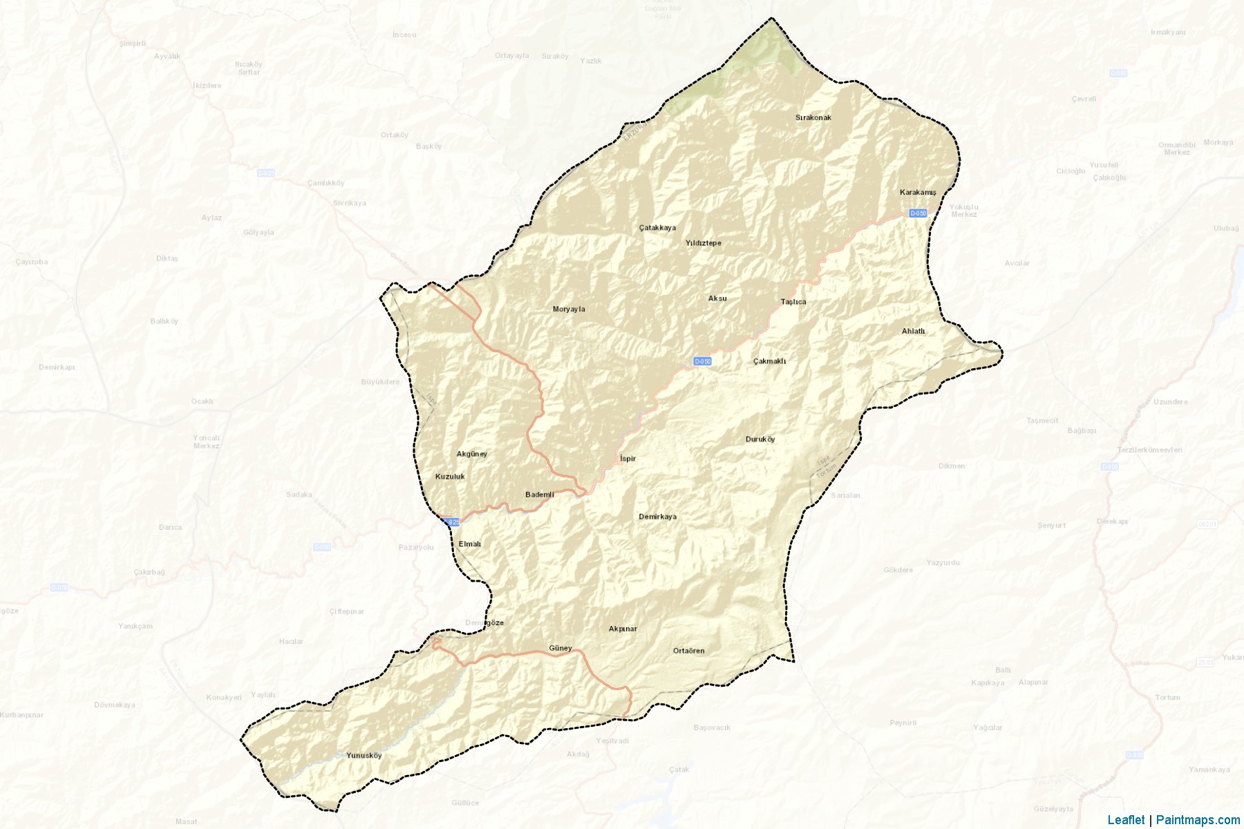 Muestras de recorte de mapas İspir (Erzurum)-2