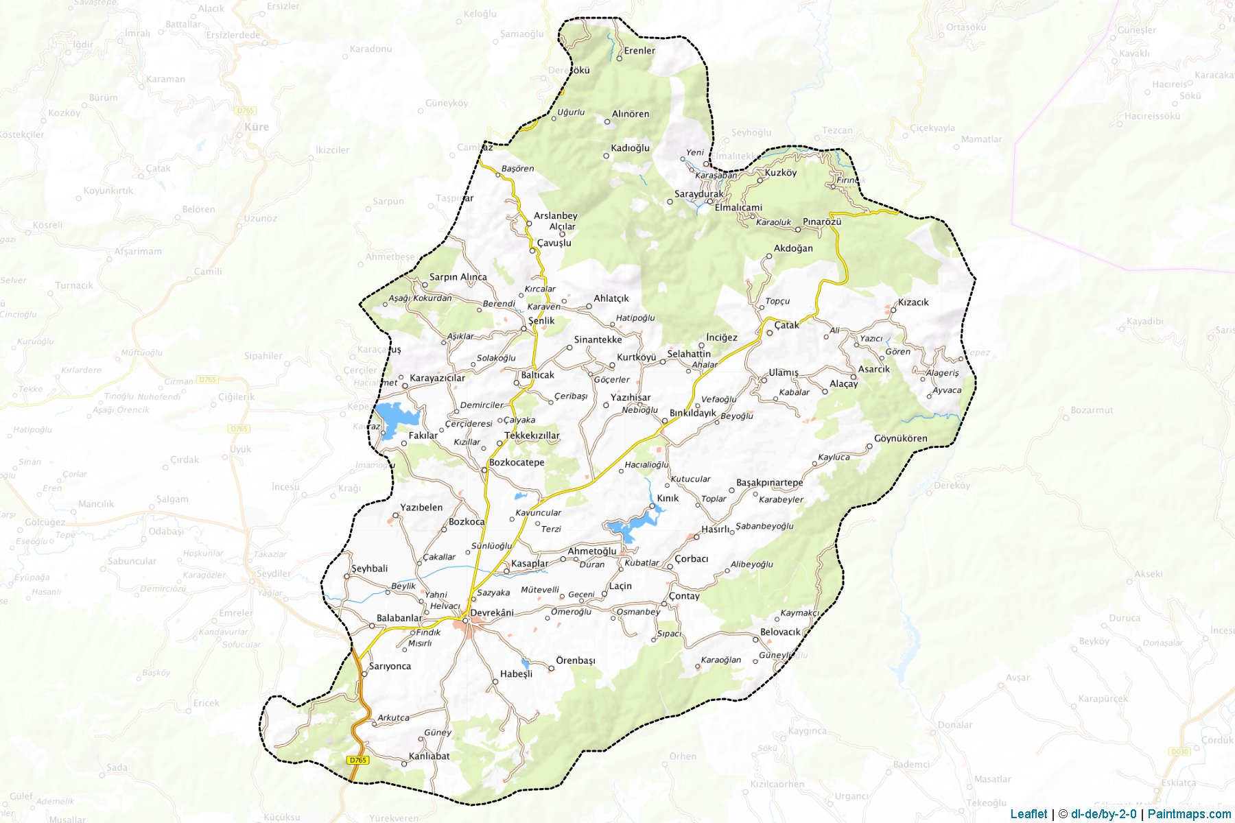 Devrekani (Kastamonu) Haritası Örnekleri-1