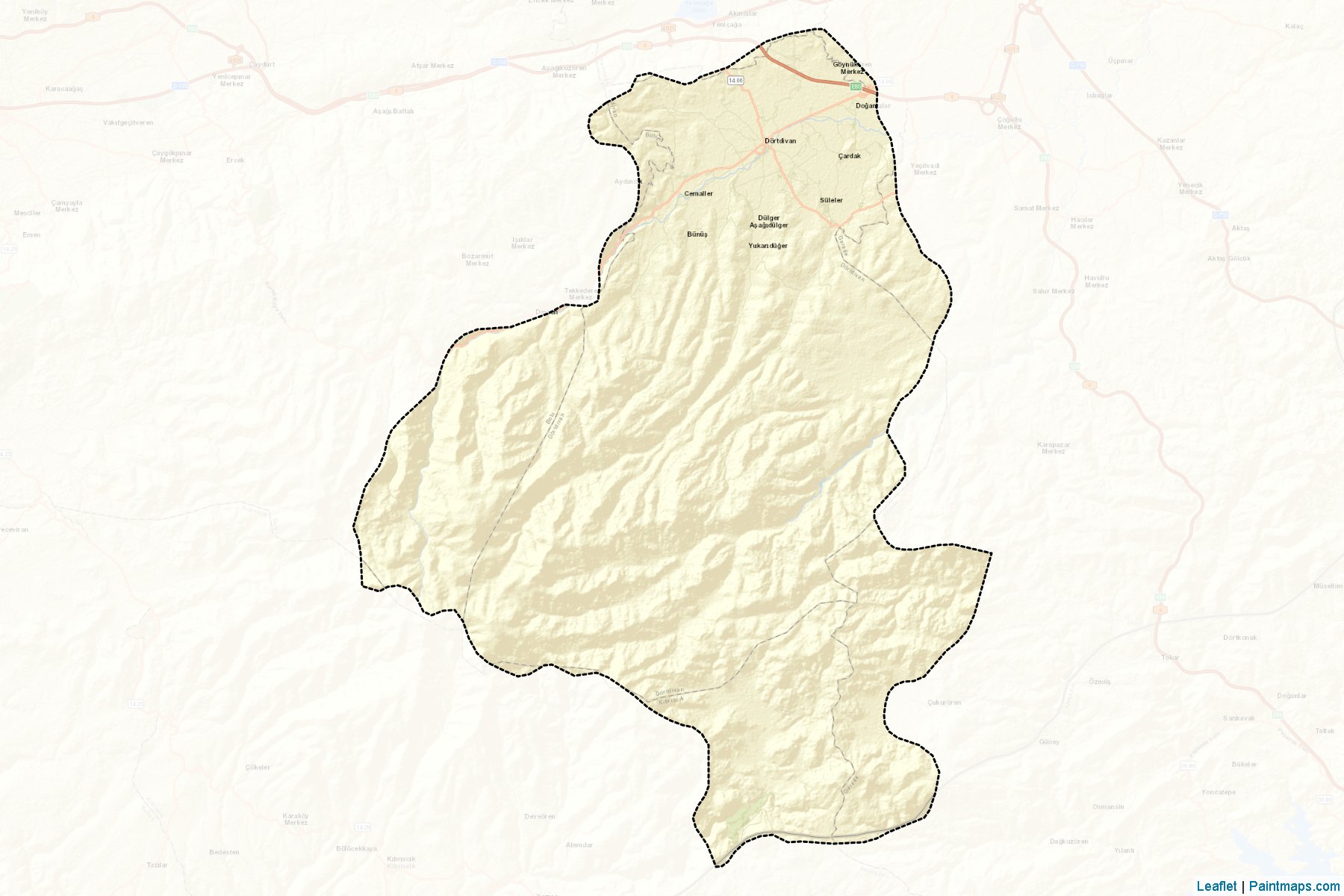 Dörtdivan (Bolu) Map Cropping Samples-2