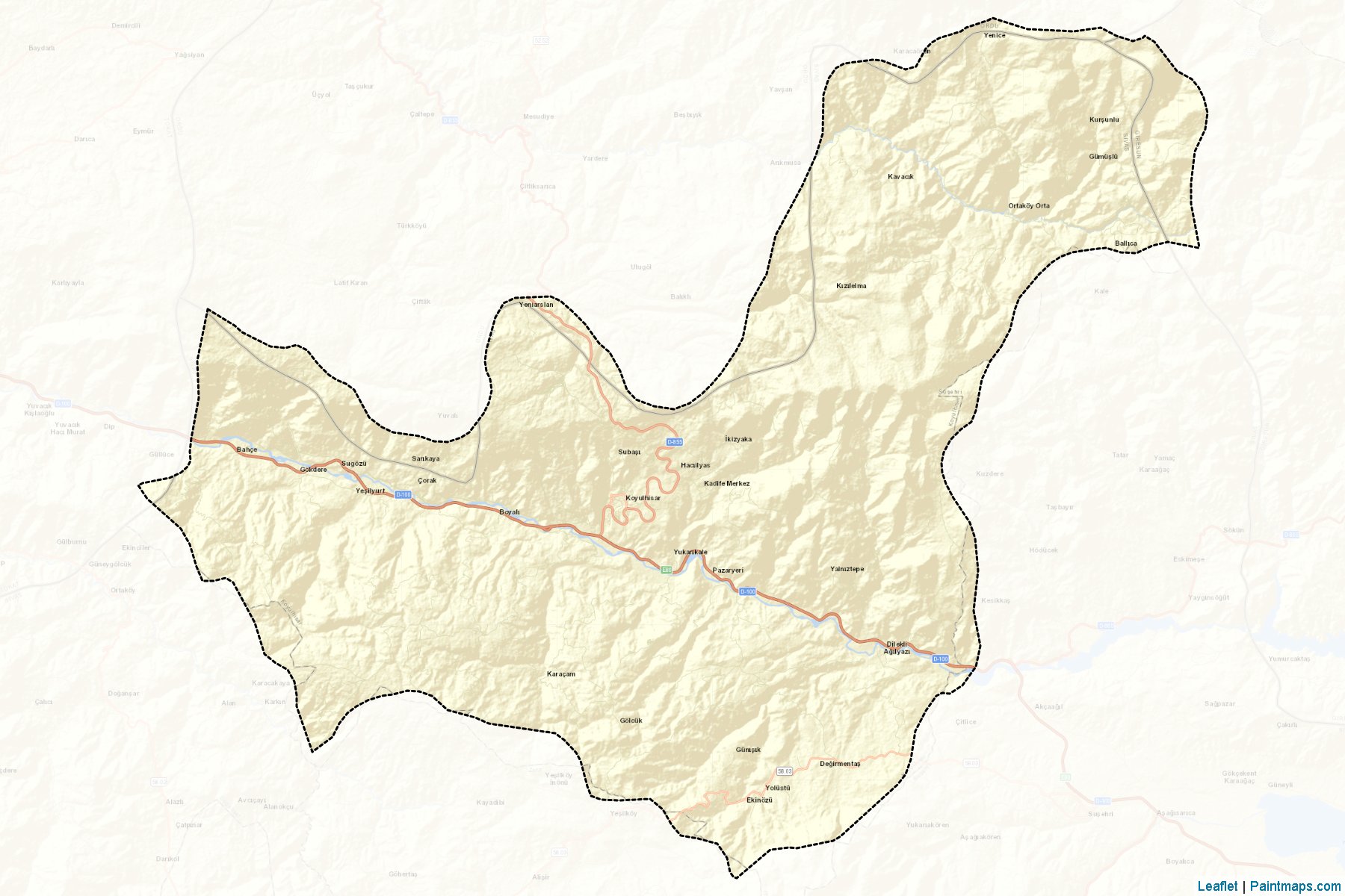 Koyulhisar (Sivas) Map Cropping Samples-2