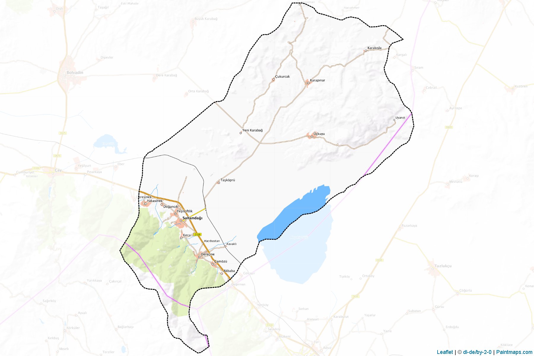 Sultandağı (Afyonkarahisar) Haritası Örnekleri-1