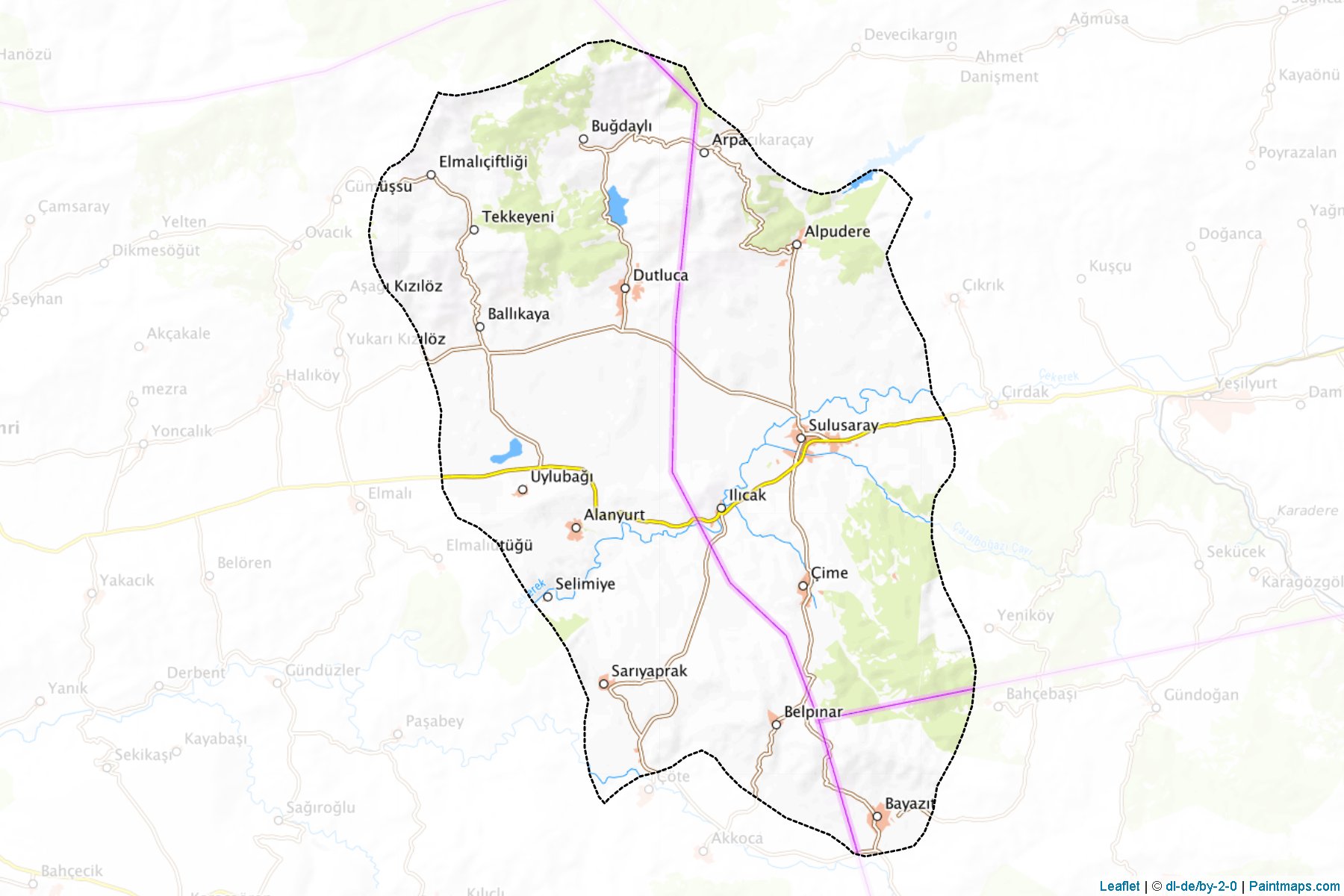 Sulusaray (Tokat) Map Cropping Samples-1